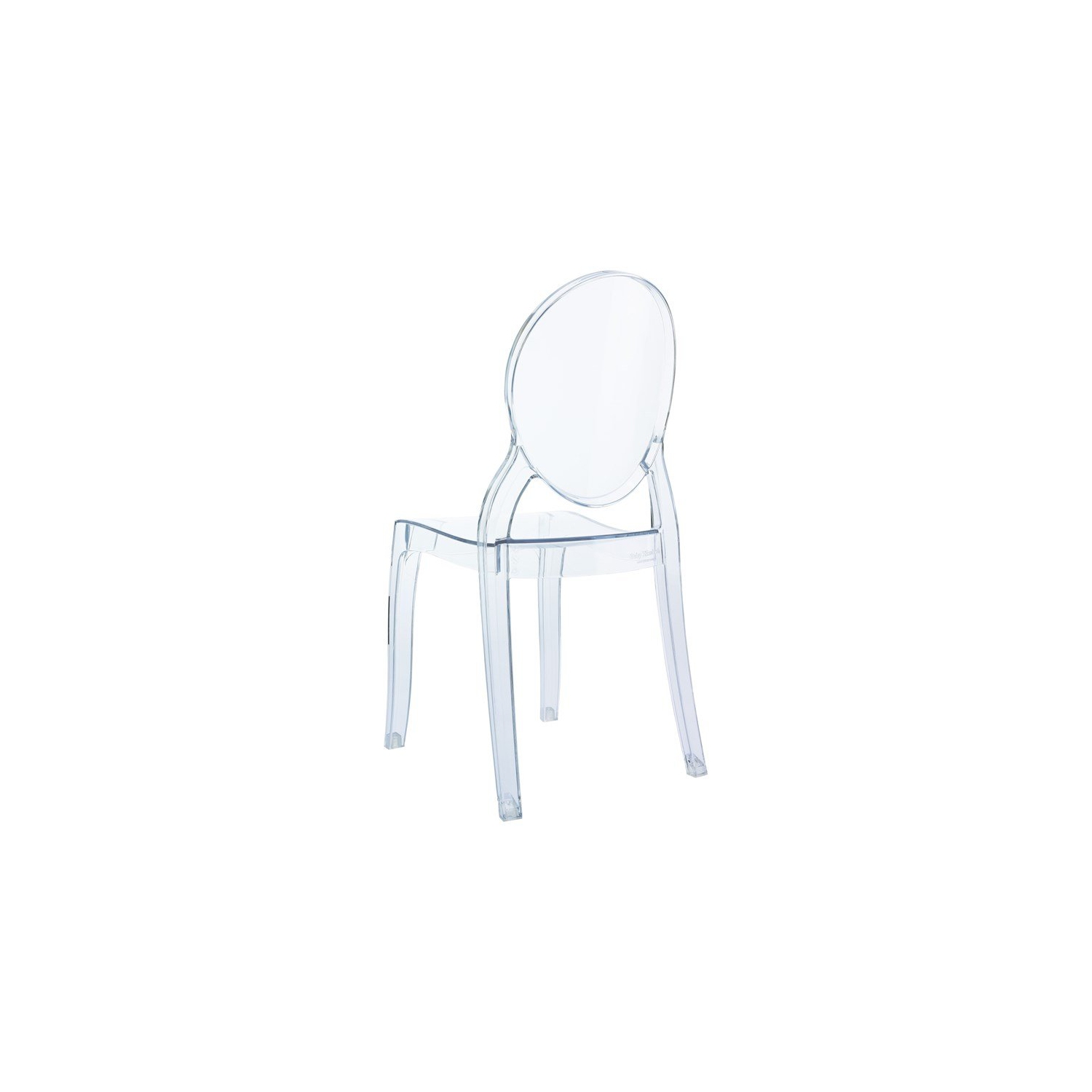 Compamia Siesta Baby Elizabeth Kids Chair in Transparent Clear