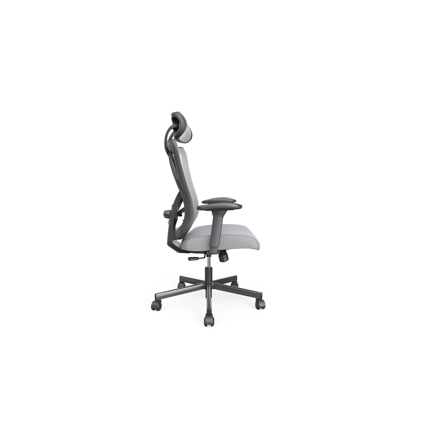 Furniture of America Domie Metal and Mesh Adjustable Office Chair in Gray