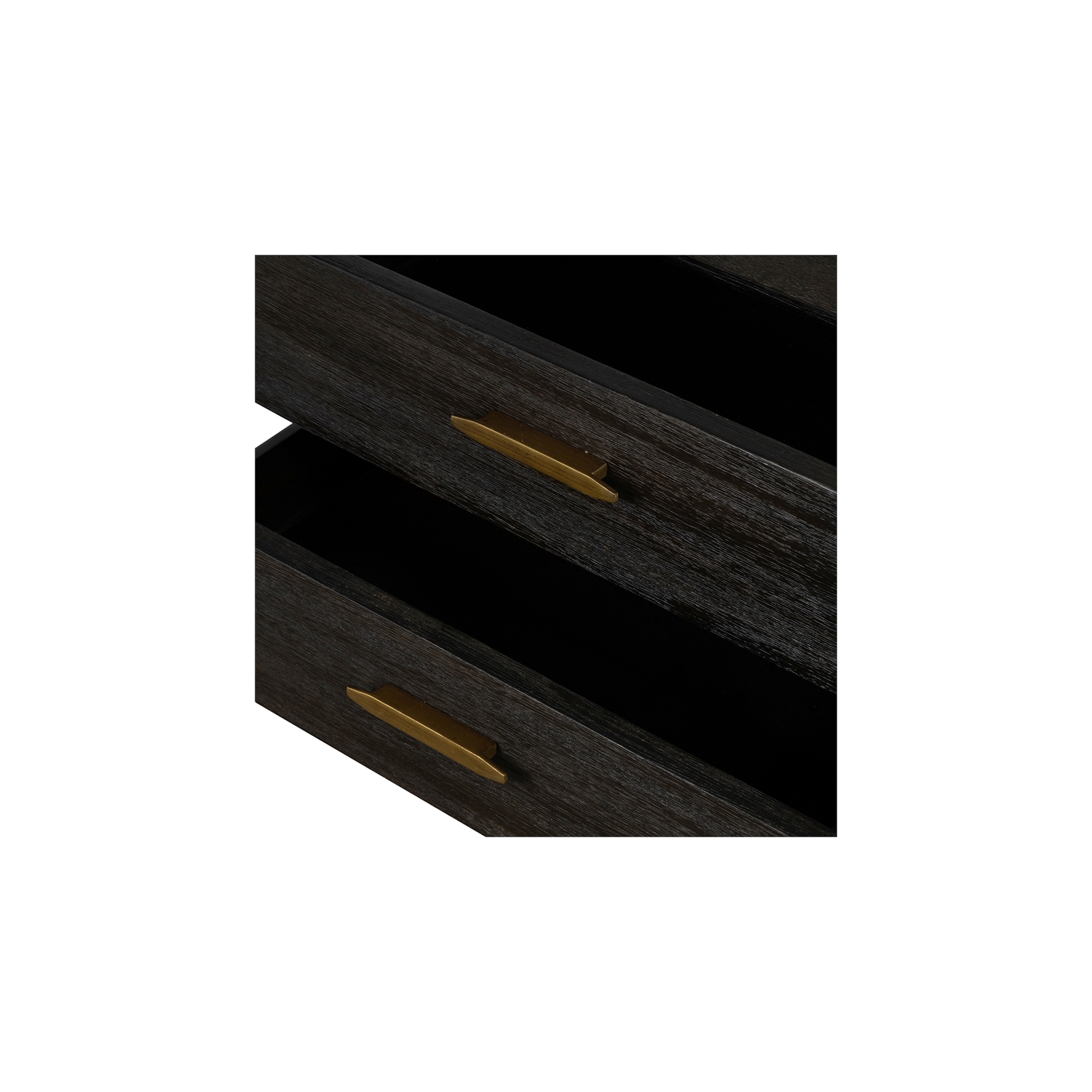 Baly Acacia Mid-Century 2 Drawer Night stand