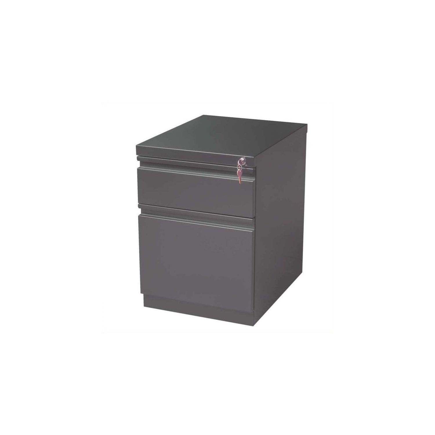 Classeur mobile 2 pièces, paq. 2, anthracite et noir