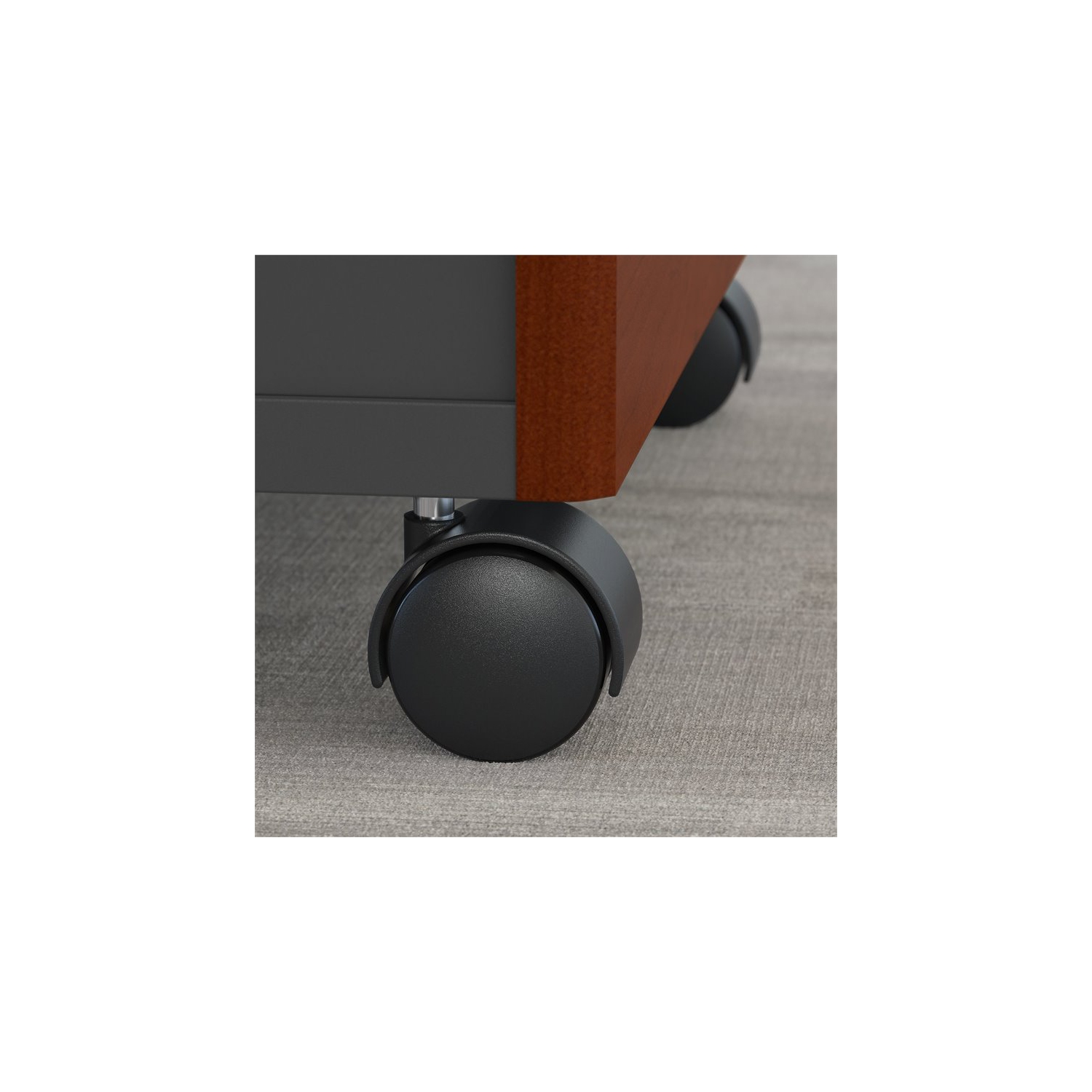 Series C 72"W U-Shaped Desk with Hutch and Storage in Hansen Cherry