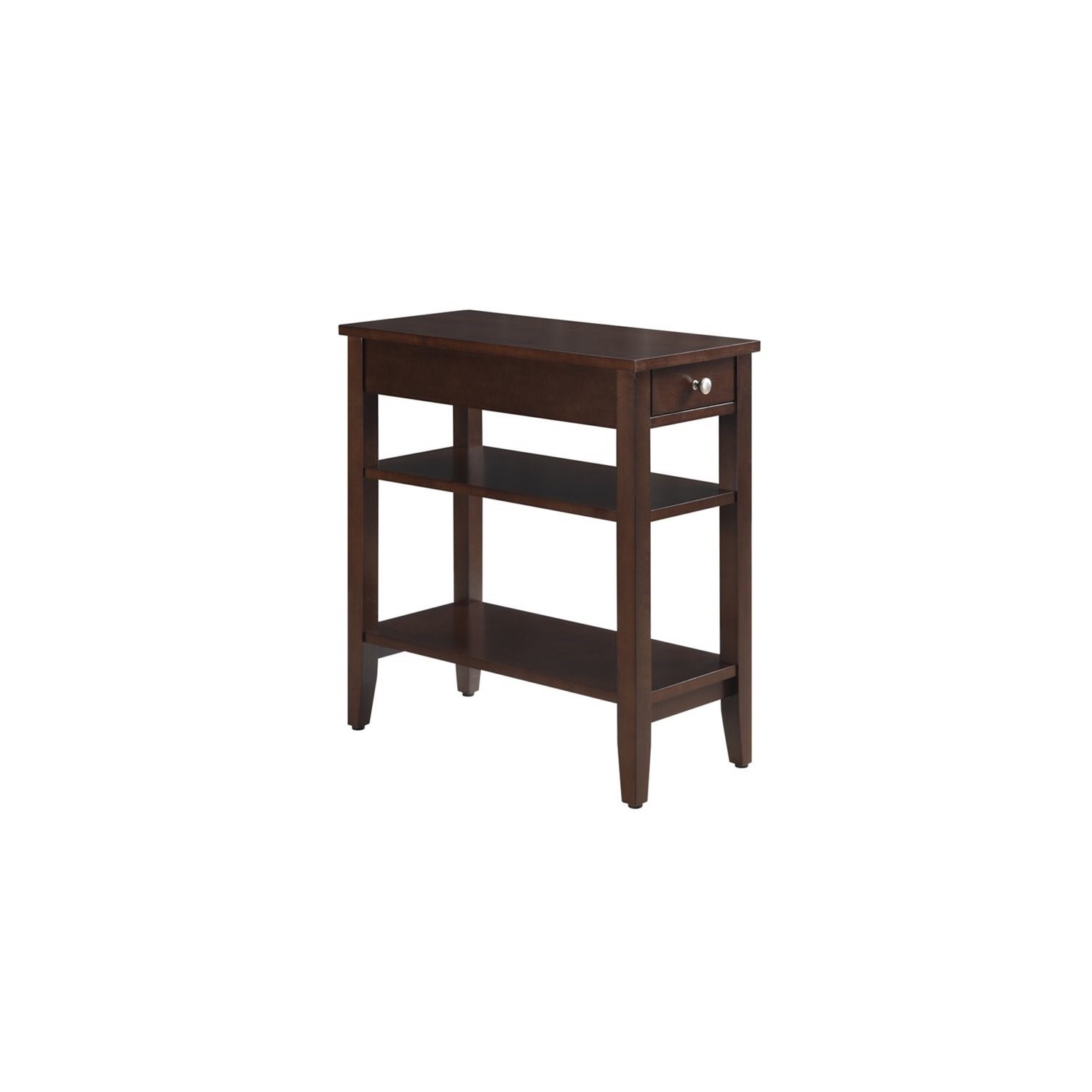 Pemberly Row 3 Tier End Table in Espresso