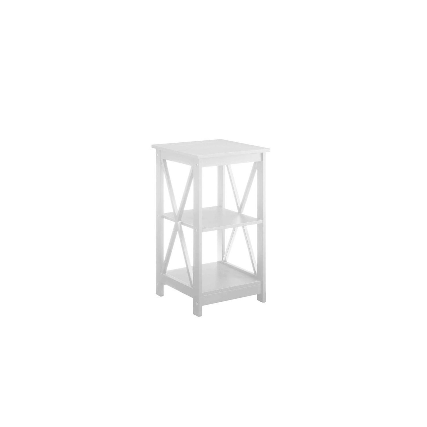 Pemberly Row End Table in White