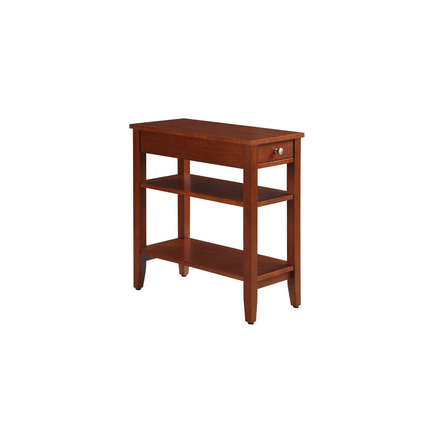 Pemberly Row 3 Tier End Table in Cherry