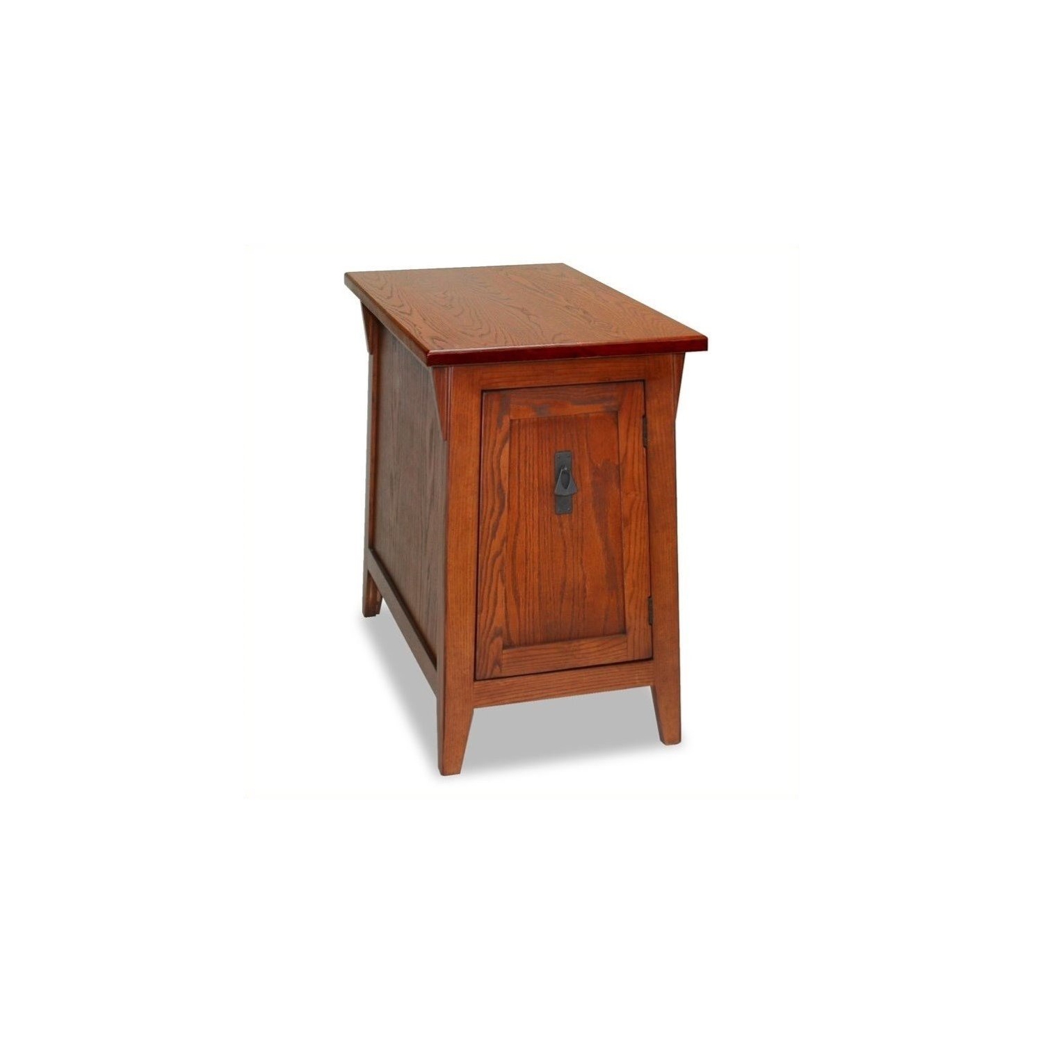 Bowery Hill Mission Wood Cabinet End Table in Russet Brown