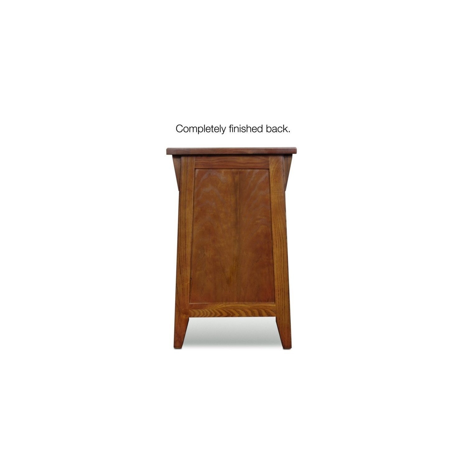 Bowery Hill Mission Wood Cabinet End Table in Russet Brown