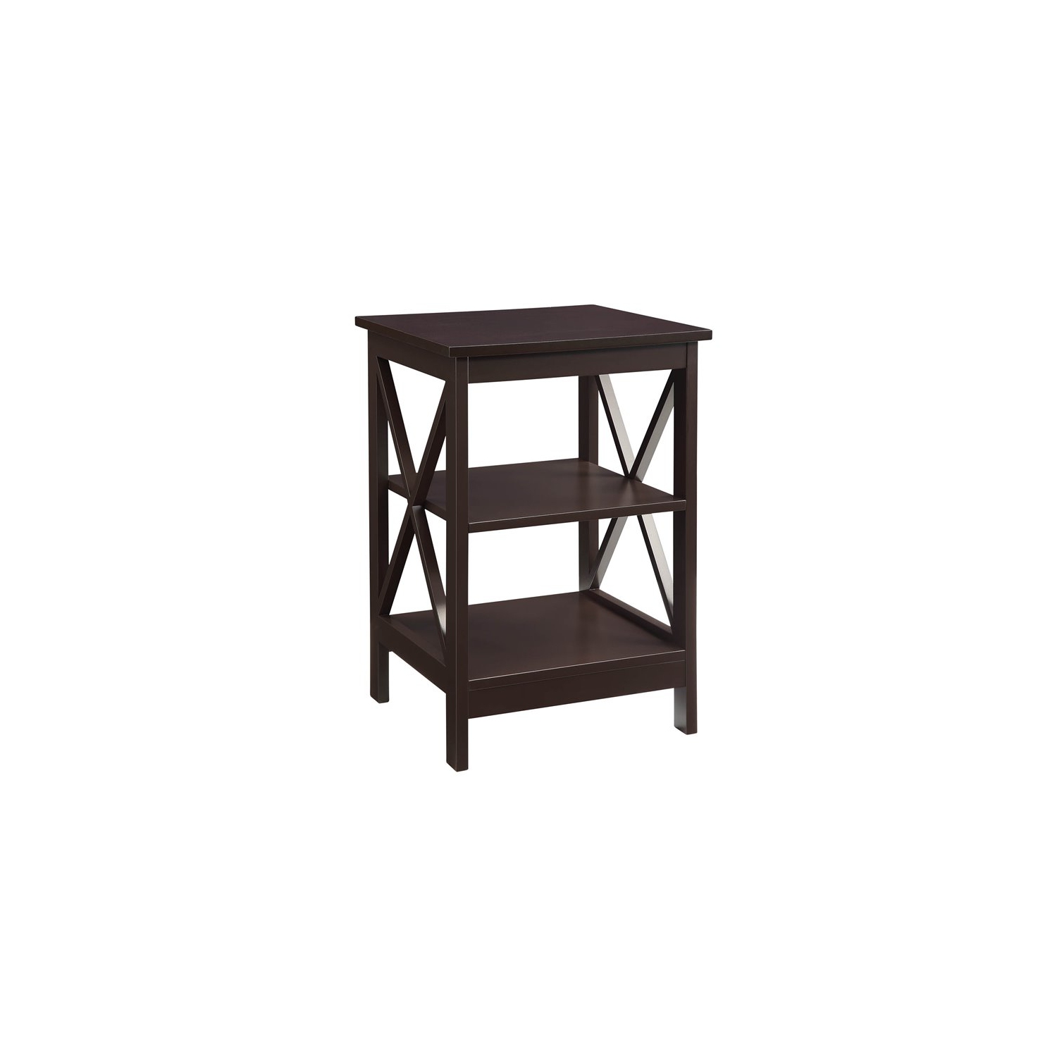 Convenience Concepts Oxford End Table in Espresso Wood Finish