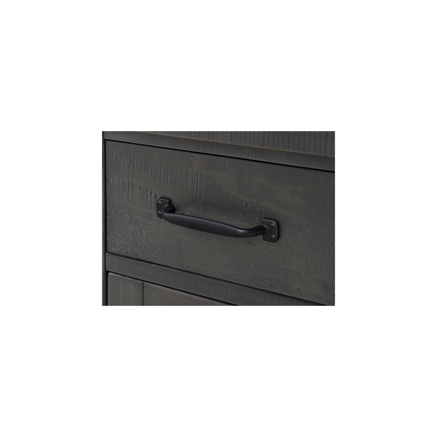 Martin Svensson Home Rustic Chairside Table with Power Gray