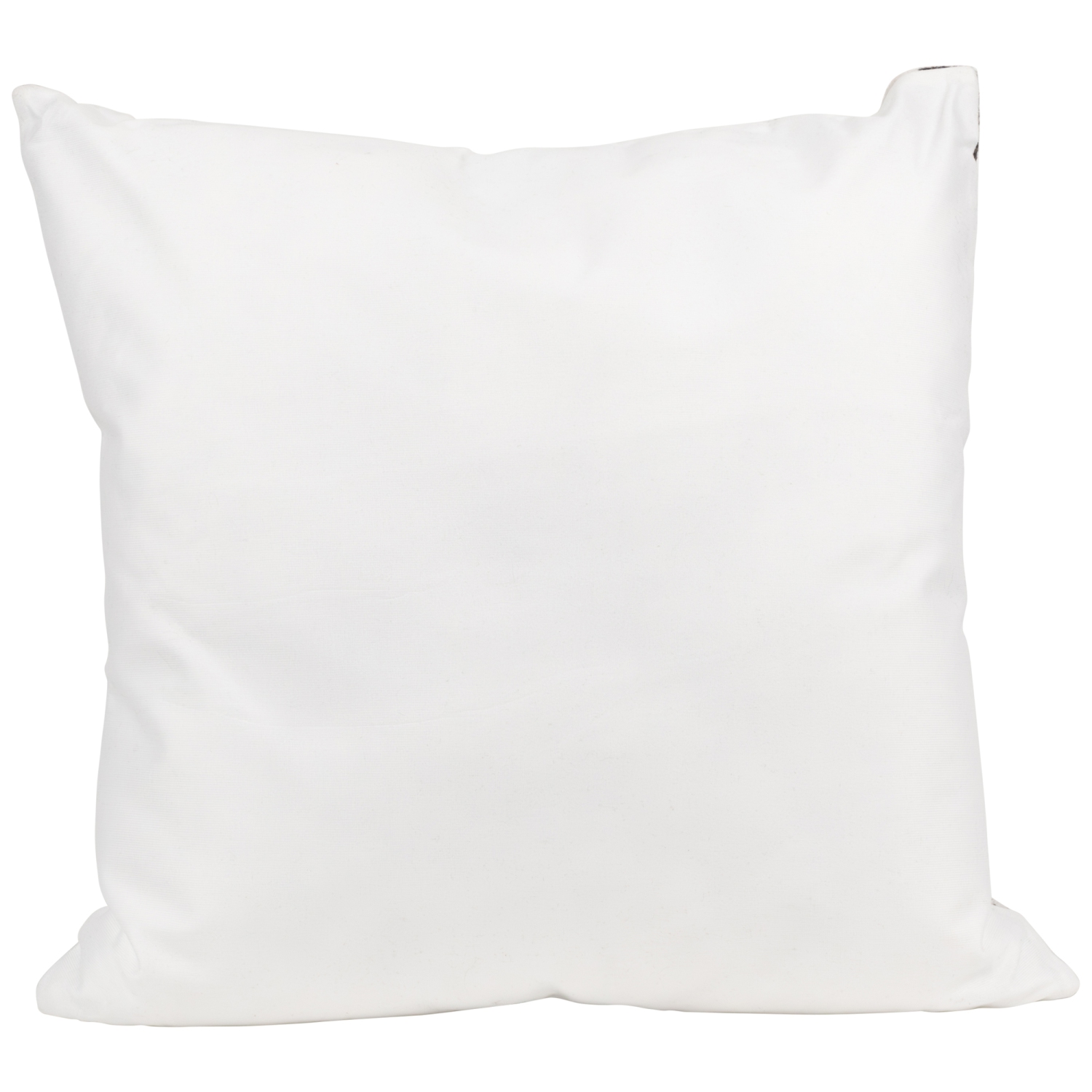 Coussin décoratif en tricot avec arbres de Noël, blanc et noir, 18 po