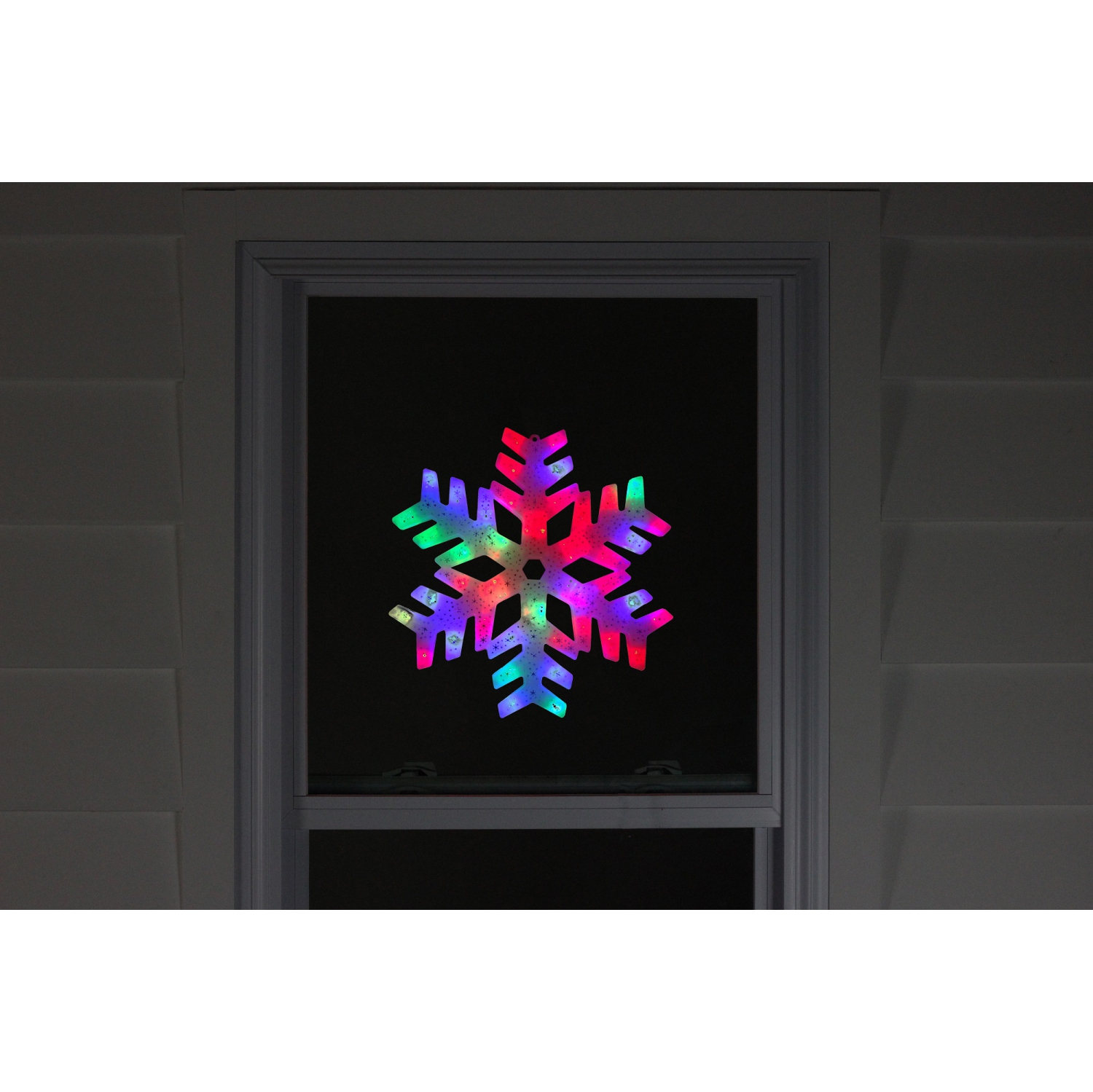 led color changing snowflake