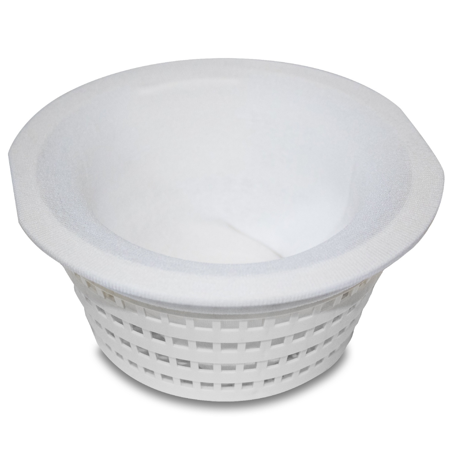 Set of 5 White Basket Buddy One Size Pool Filter System Saver Skimmer Socks