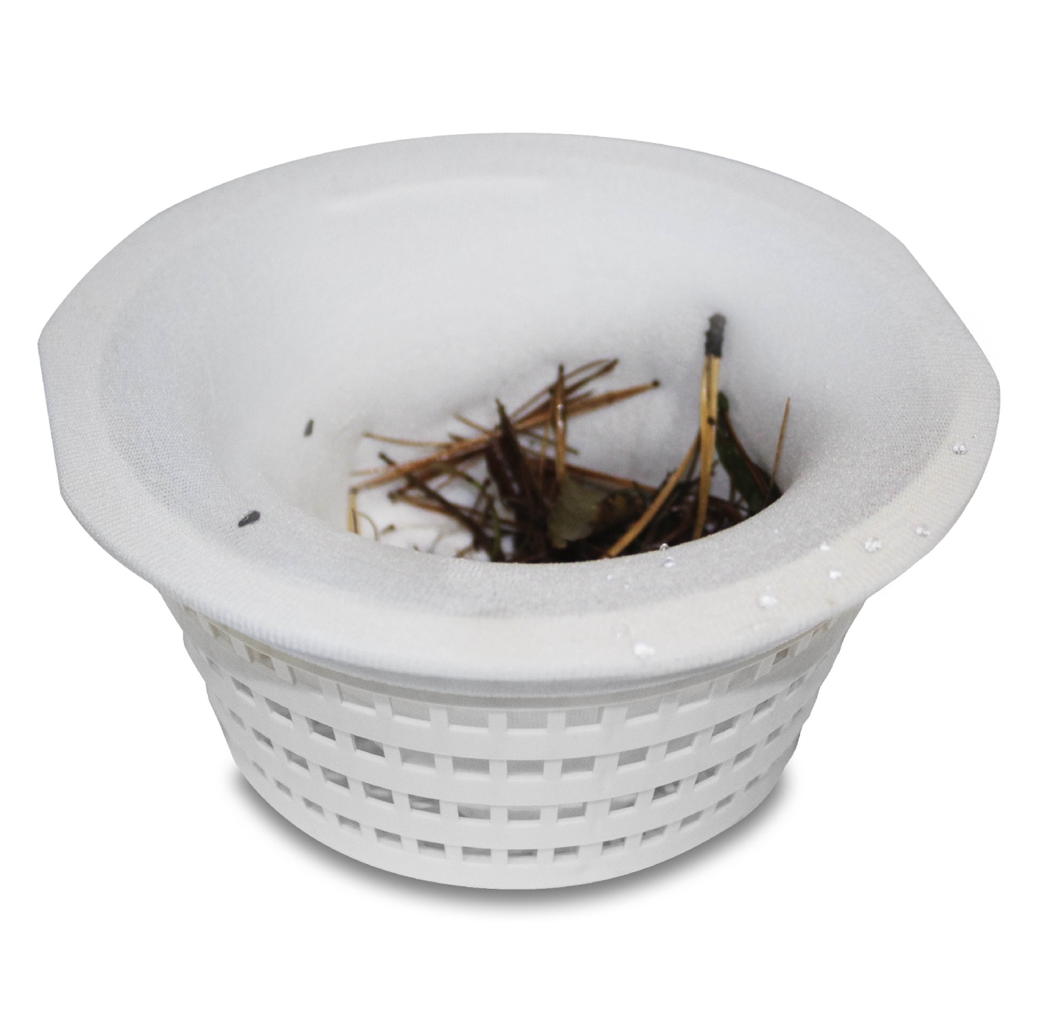 Set of 5 White Basket Buddy One Size Pool Filter System Saver Skimmer Socks