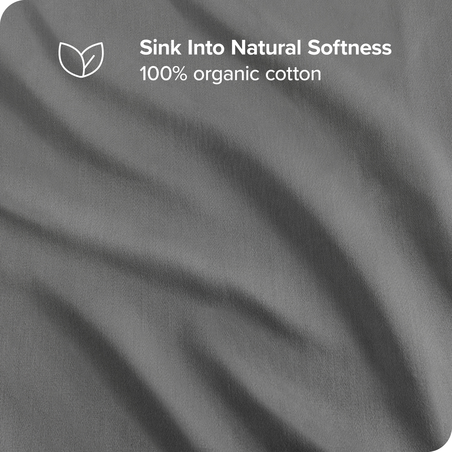 Bare Home 100% Organic Cotton Pillowcase Set - Smooth Sateen Weave - Warm & Luxurious