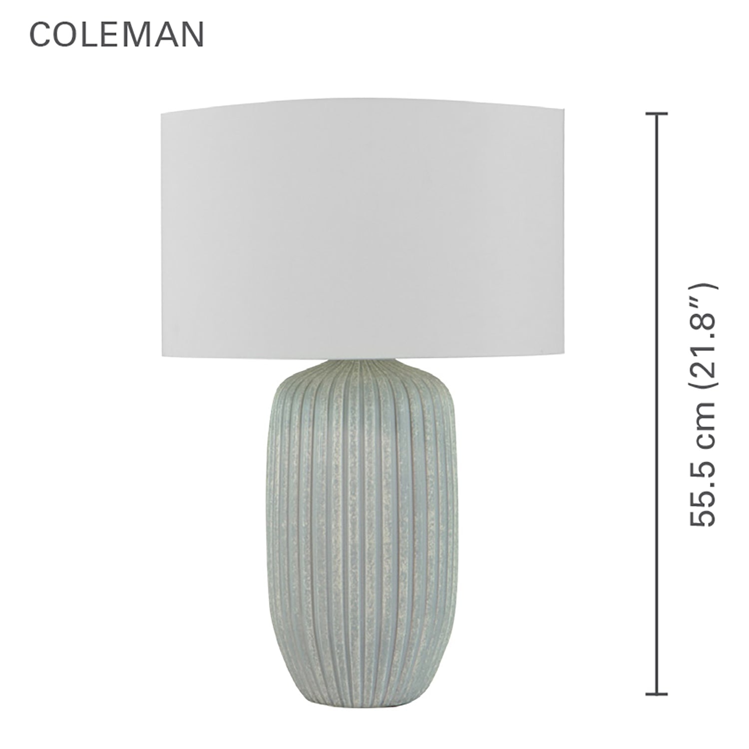 Xtricity - Table Lamp, 21.8'' Height, From the Coleman Collection, Gray