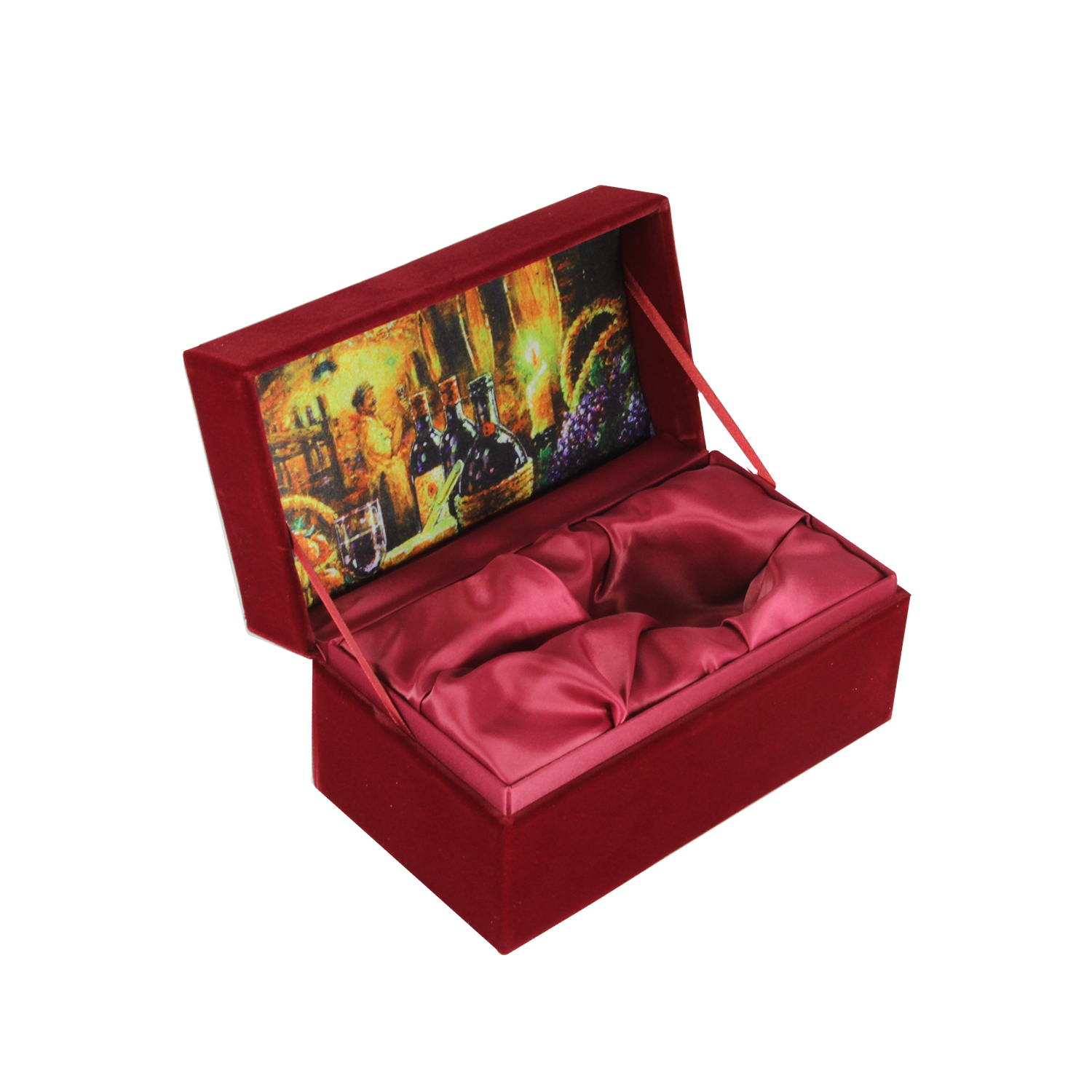 5.75" Ne'Qwa "Peppermint Skates" Glass Christmas Wine Stopper