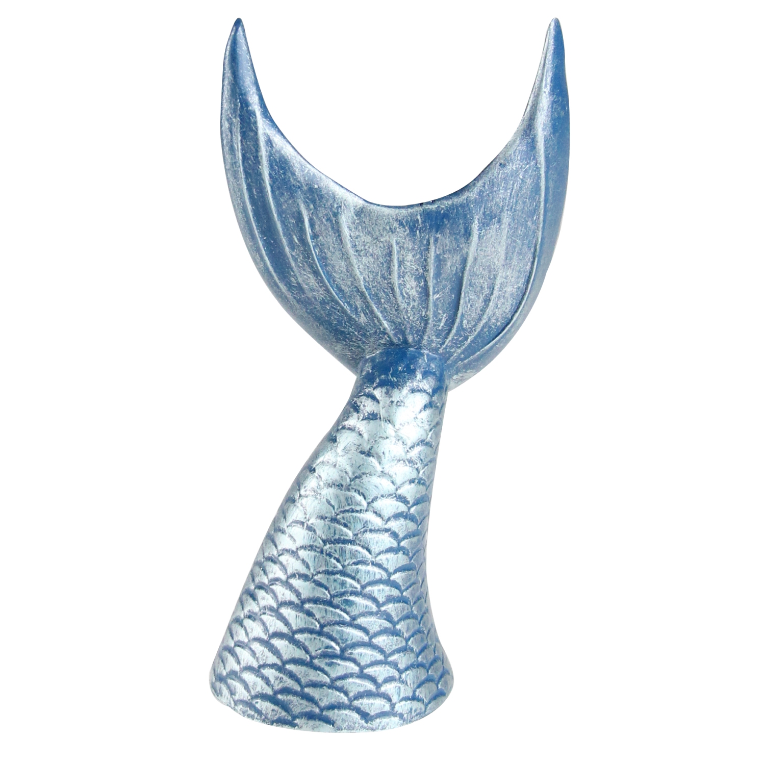 4.5" Blue Mermaid Tail Nautical Style Resin and Metal Bottle Opener