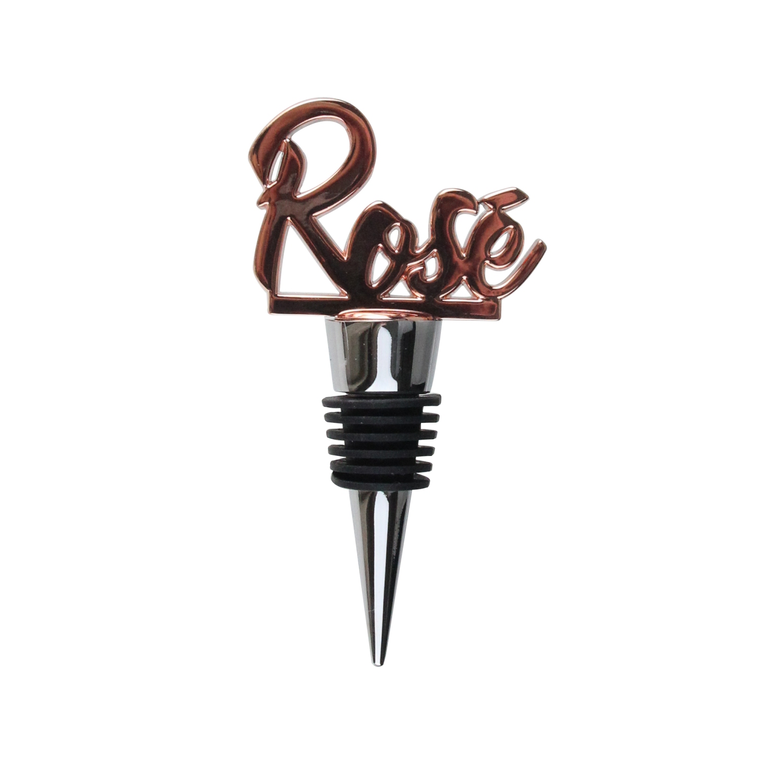 4" Handcrafted Rose Gold Rosé Stainless Steel Wine Bottle Stopper