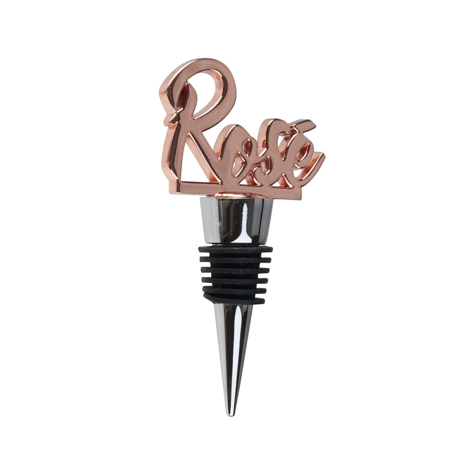 4" Handcrafted Rose Gold Rosé Stainless Steel Wine Bottle Stopper