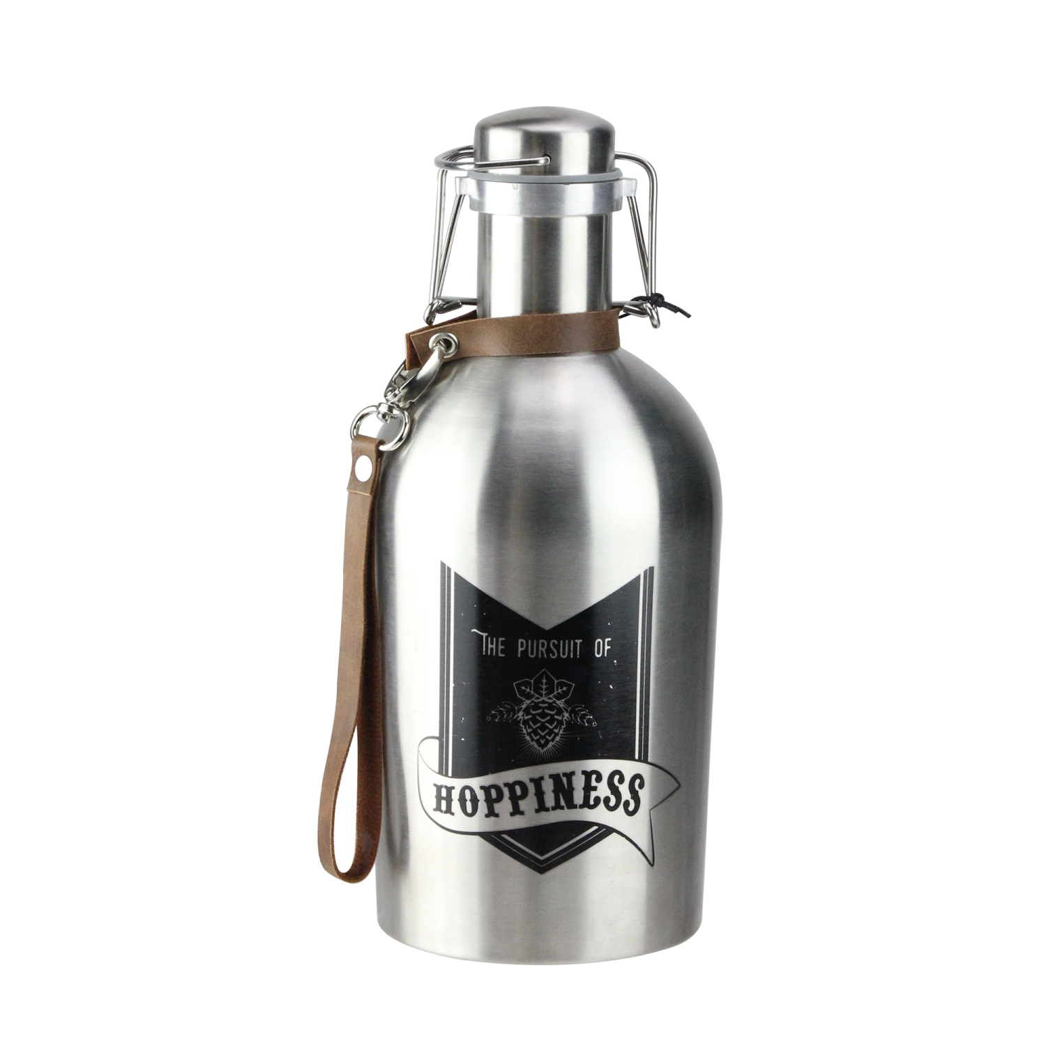 11" Stainless Steel “THE PURSUIT OF HOPPINESS" On the Go Micro Bro Growler