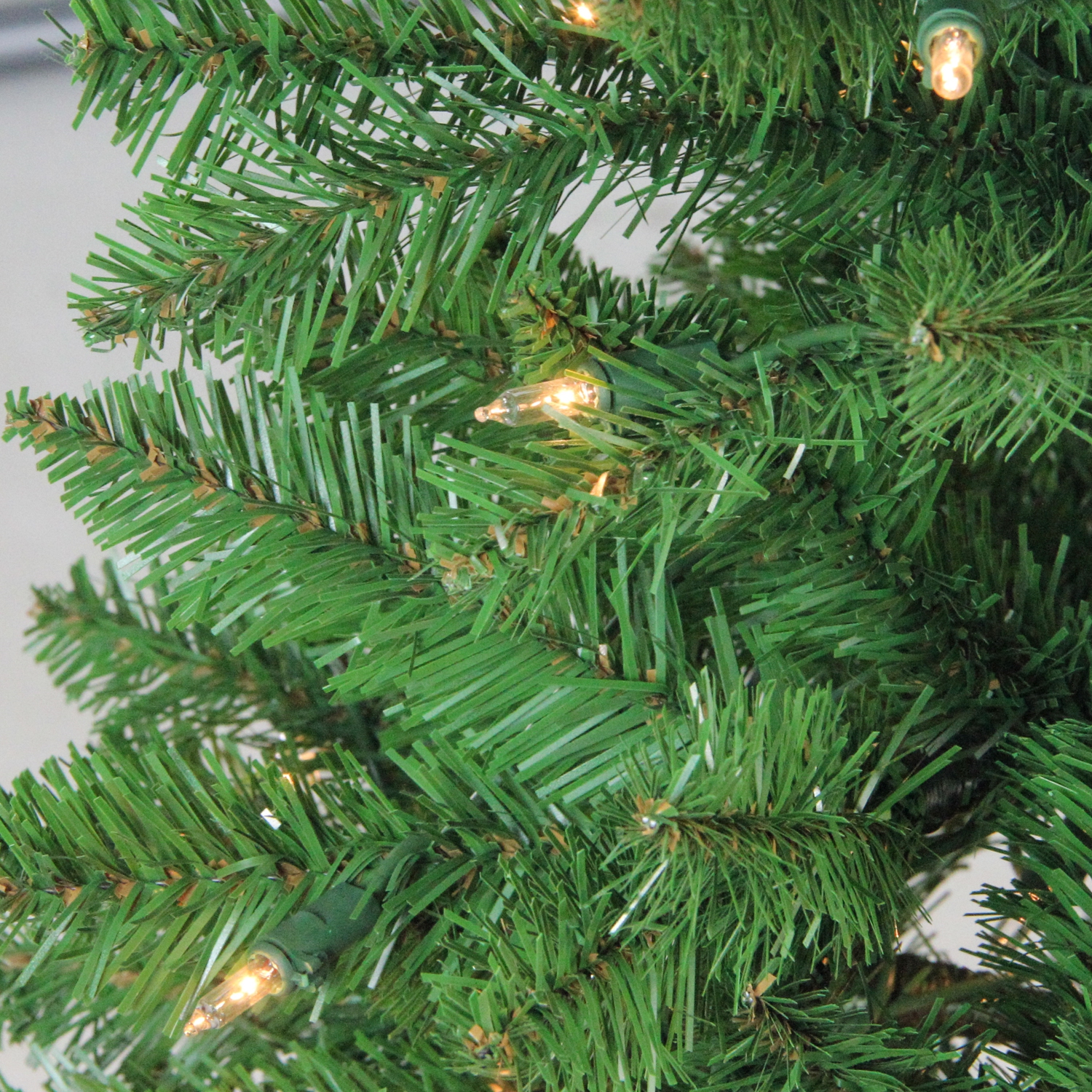 4.5' Pre-Lit White River Fir Artificial Pencil Christmas Tree - Clear Lights