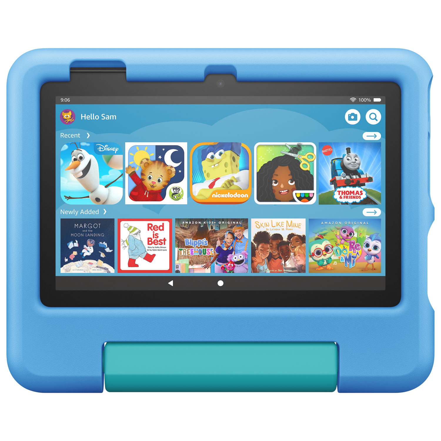 Amazon Fire 7 Kids Edition (2022) 7" 16GB FireOS Tablet with MTK/MT8168 4-Core Processor - Blue