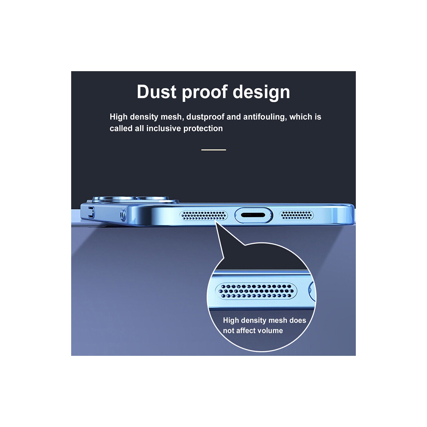 Apple iPhone 12 Pro Blue Case Fashion Flower Smart Shockproof Heavy Duty Luxury Back Cover