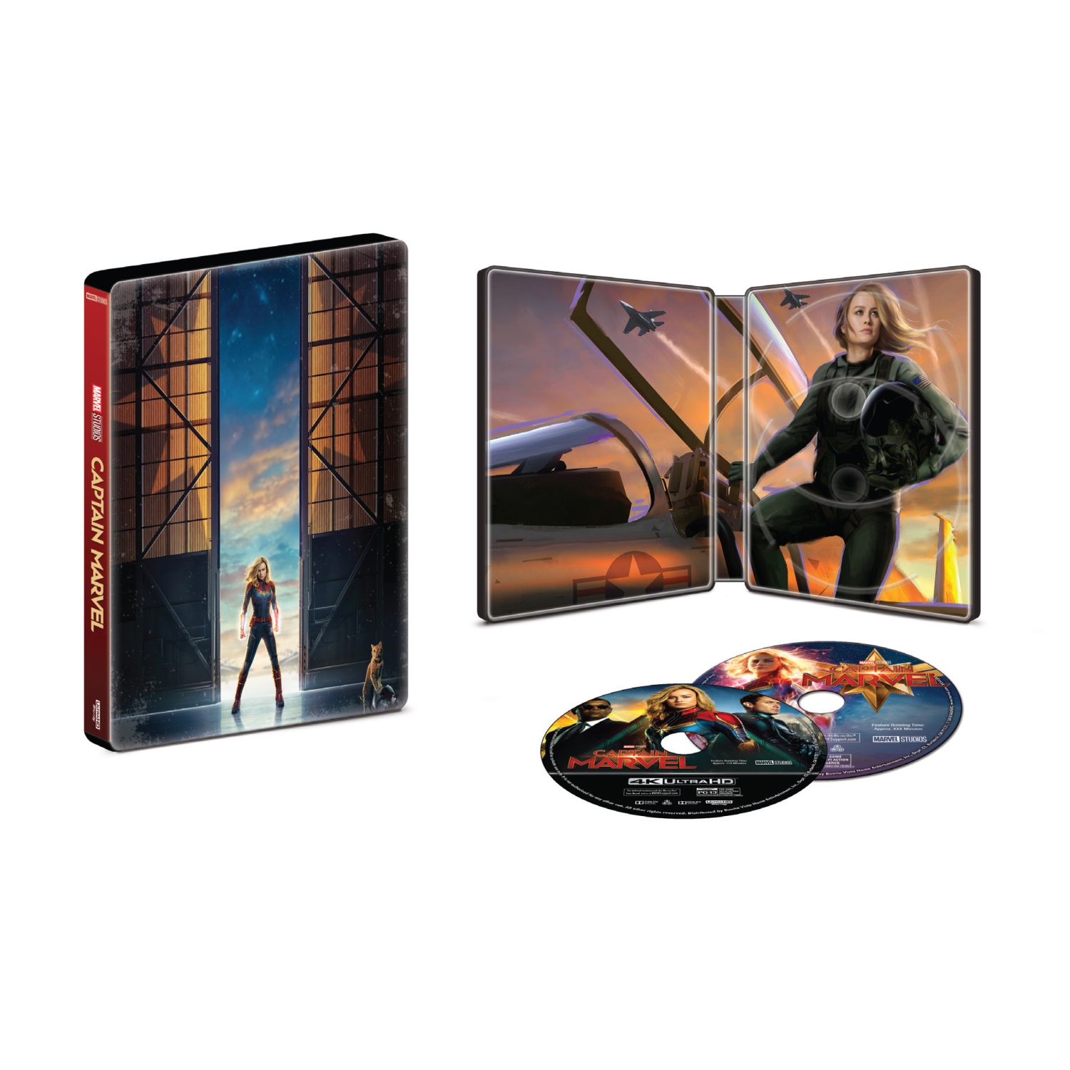 Captain Marvel [SteelBook] [Includes Digital Copy] [4K Ultra HD Blu-ray/Blu-ray] [Only @ Best Buy] [2019]