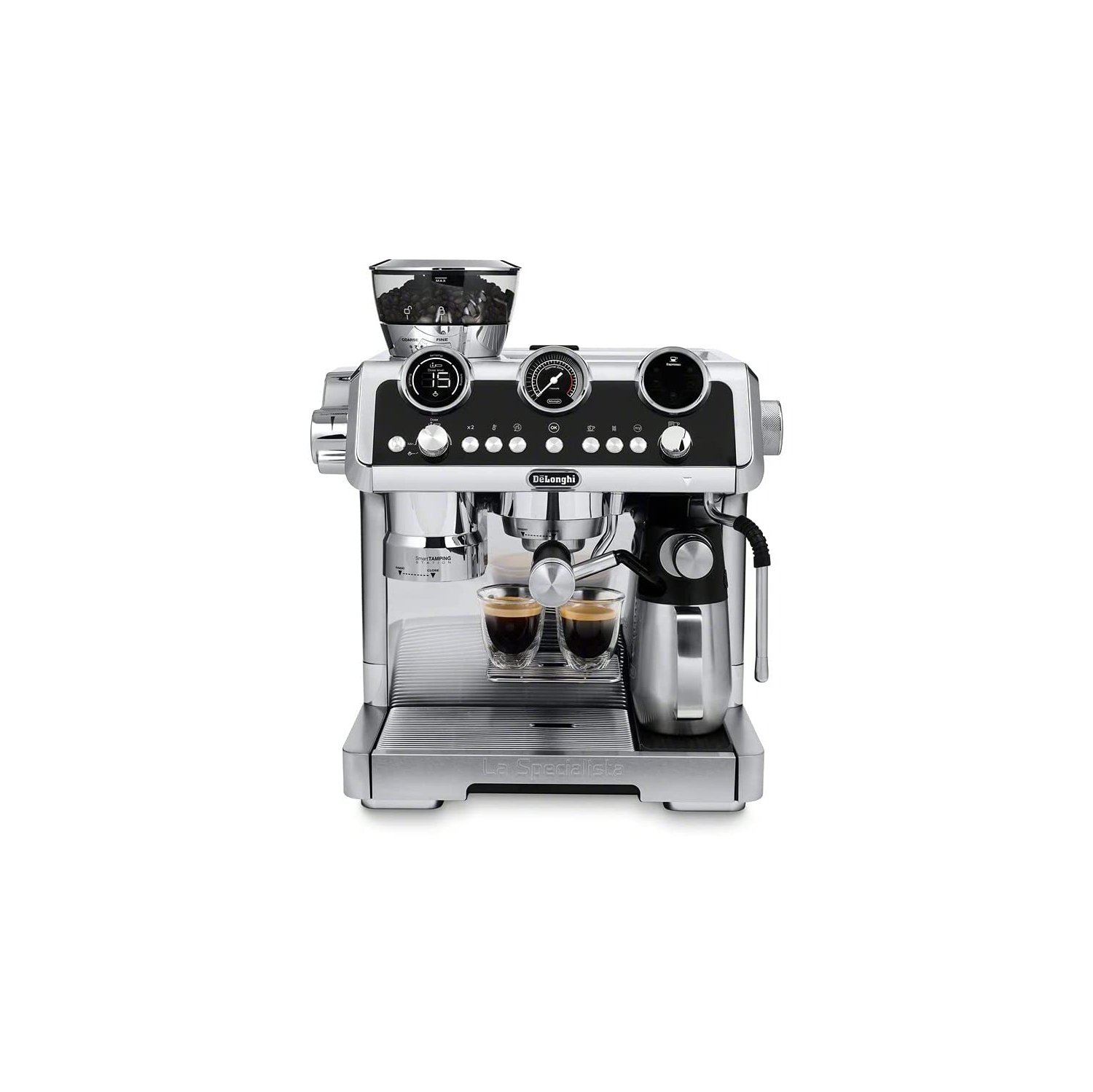 De'Longhi La Specialista Maestro Manual Espresso Machine with Frother & Coffee Grinder - Stainless Steel - REFURBISHED