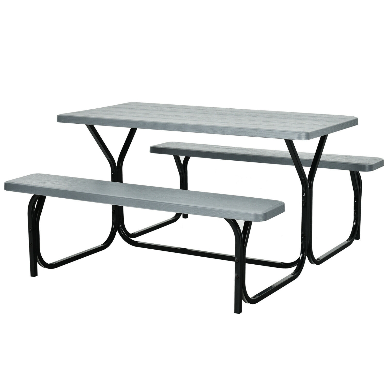 Outdoor Camping Table and Bench Set – Easy Fold Picnic Set
