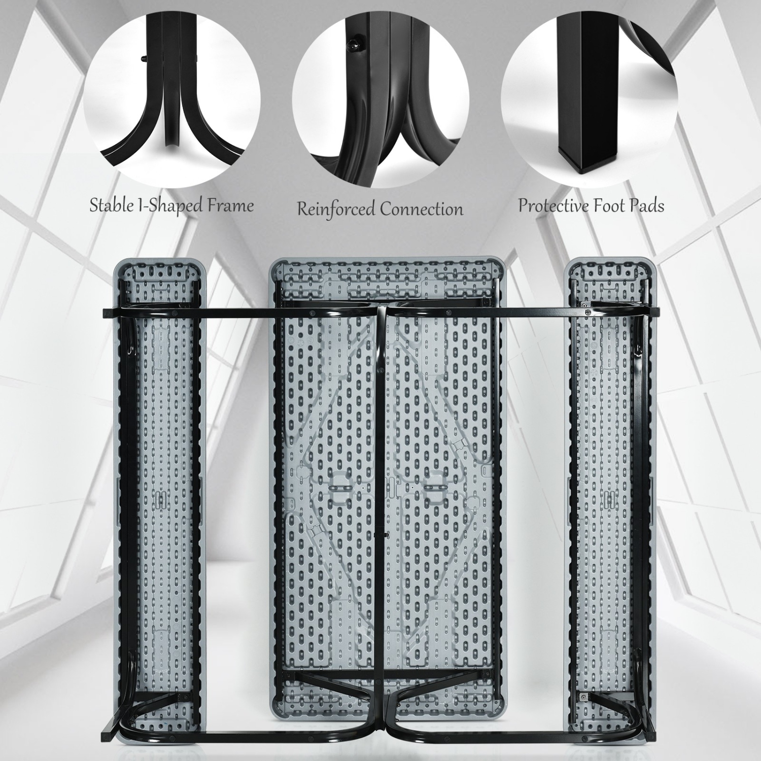 Outdoor Camping Table and Bench Set – Easy Fold Picnic Set