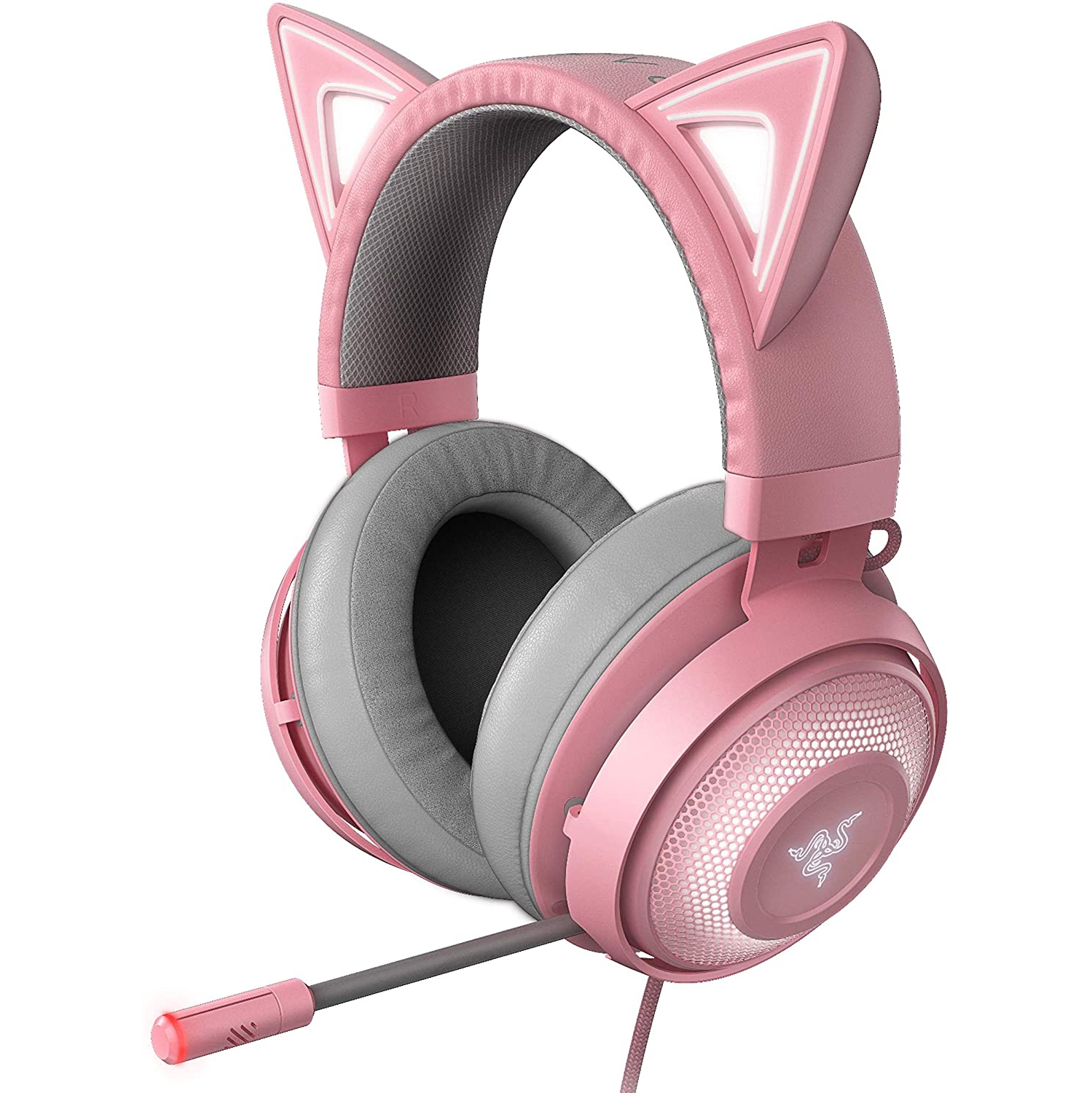 Razer Kraken Kitty Chroma RGB Headphones (Quartz, RZ04-02980200-R3M1) - Brand New