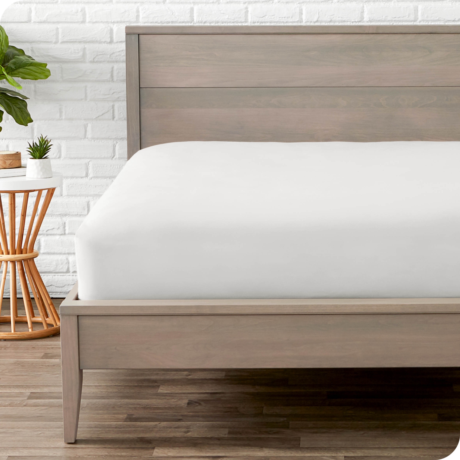 Drap du bas ajusté de Bare Home - microfibre ultradouce 1800-hypoallergénique-poche profonde