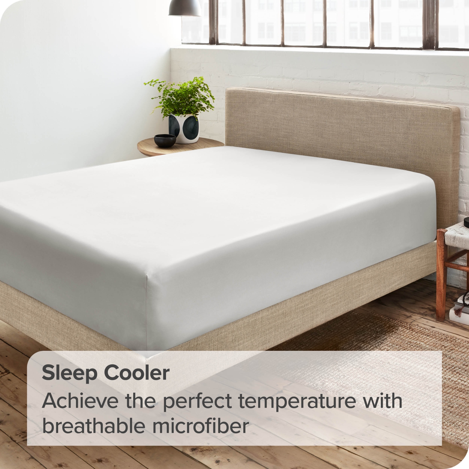 Drap du bas ajusté de Bare Home - microfibre ultradouce 1800-hypoallergénique-poche profonde