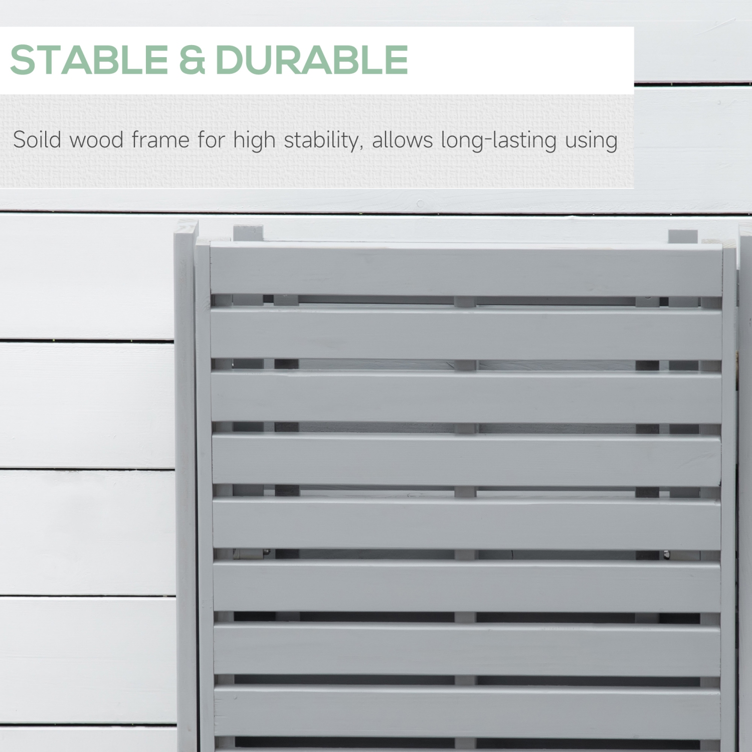 Chaise longue pliante en bois Outsunny, chaise longue d’extérieur, chaise longue inclinable de jardin avec 4 coussins doux à dossier ajustable, gris