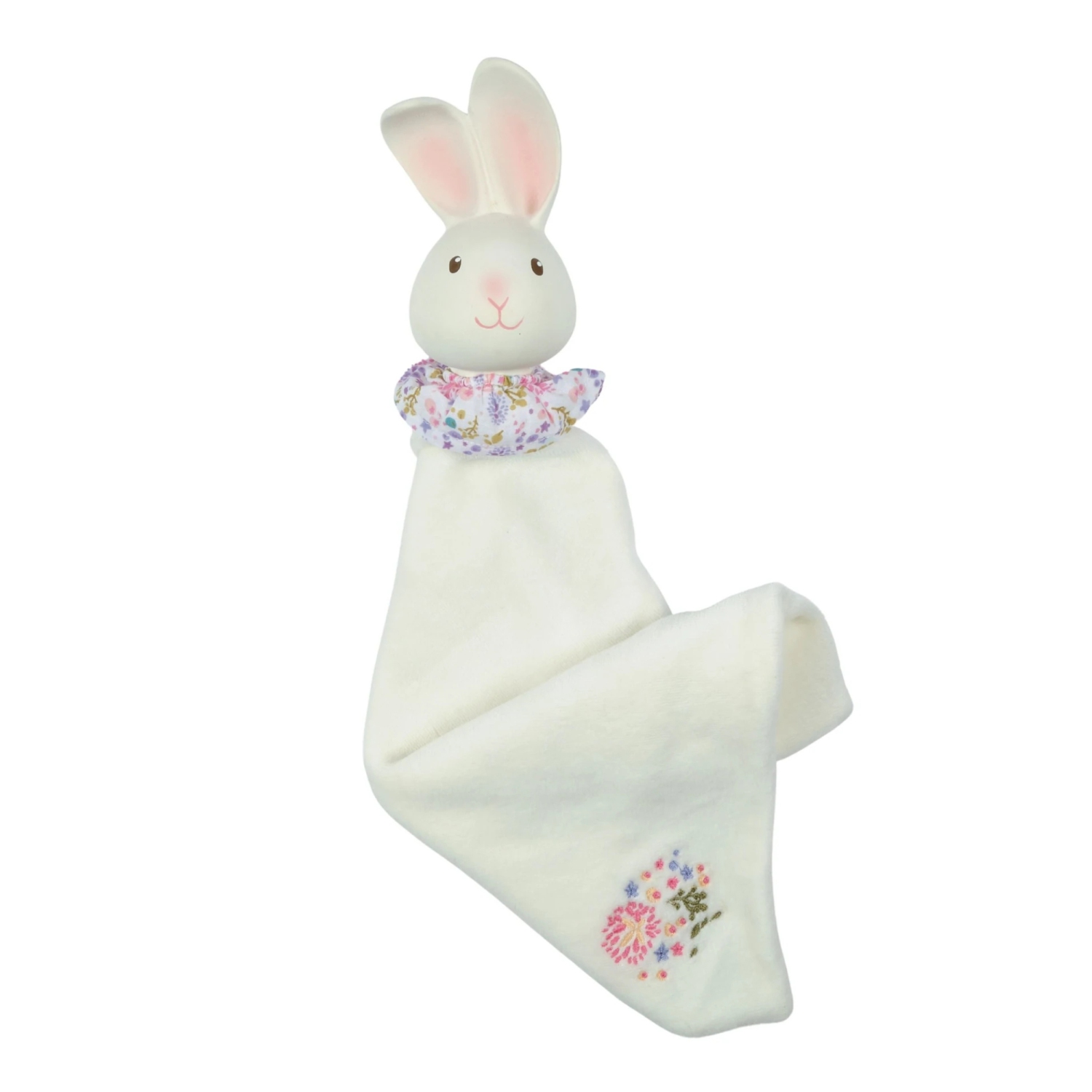 Marionnette Snuggly avec t&ecirc;te en caoutchouc naturel Organique de Tikiri - Havah le Lapin