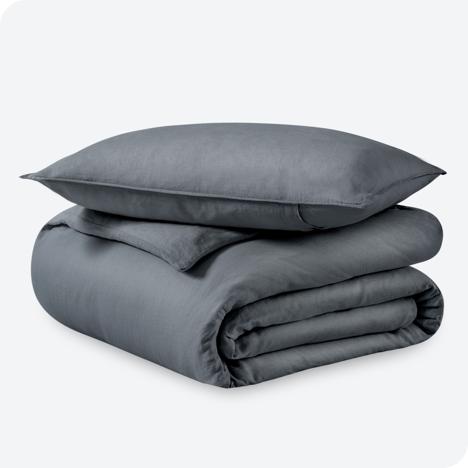 Bare Home Linen Duvet Cover and Sham Set - Premium Ultra-Soft Linen - Hypoallergenic, Easy Care