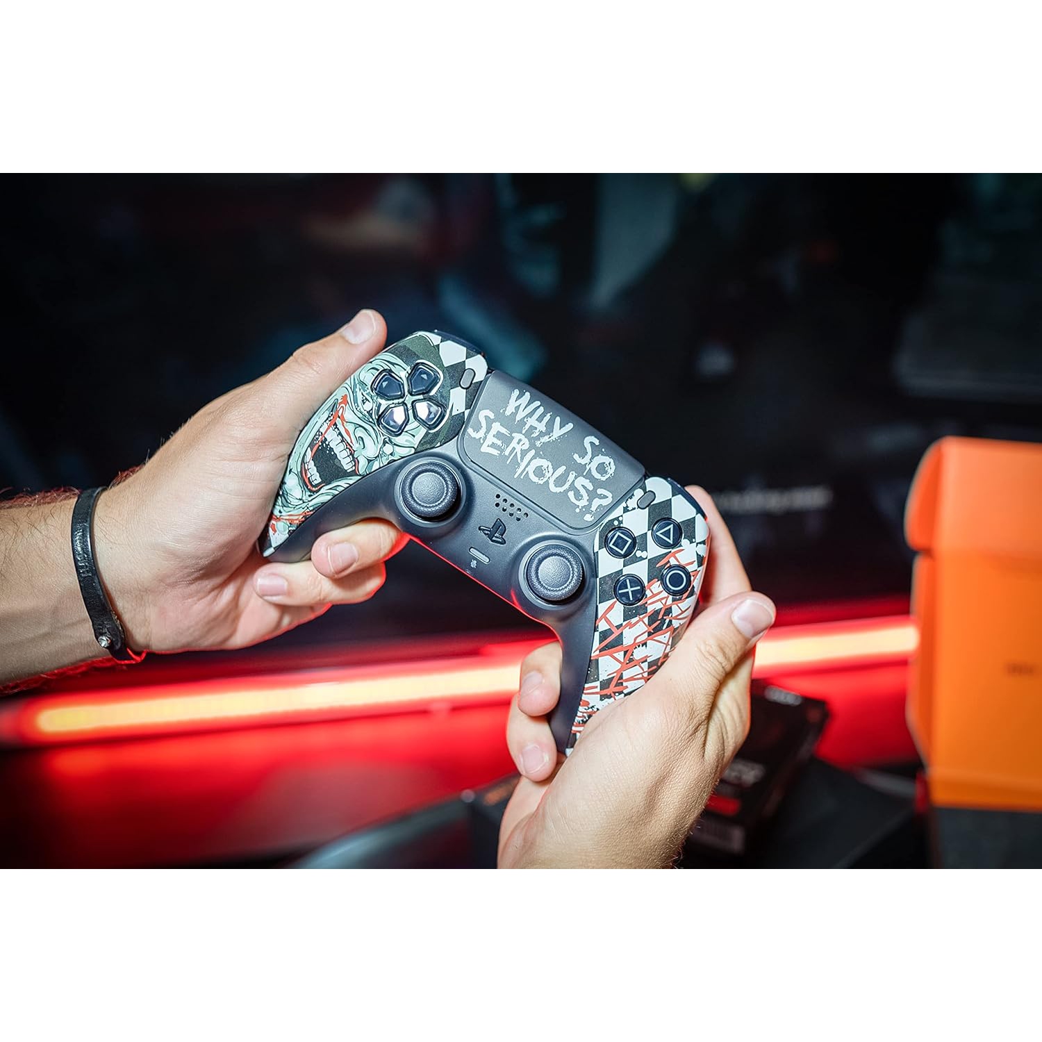 Mask Custom Pro Wireless UN-MODDED Controller compatible with PS5 Exclusive Unique Design