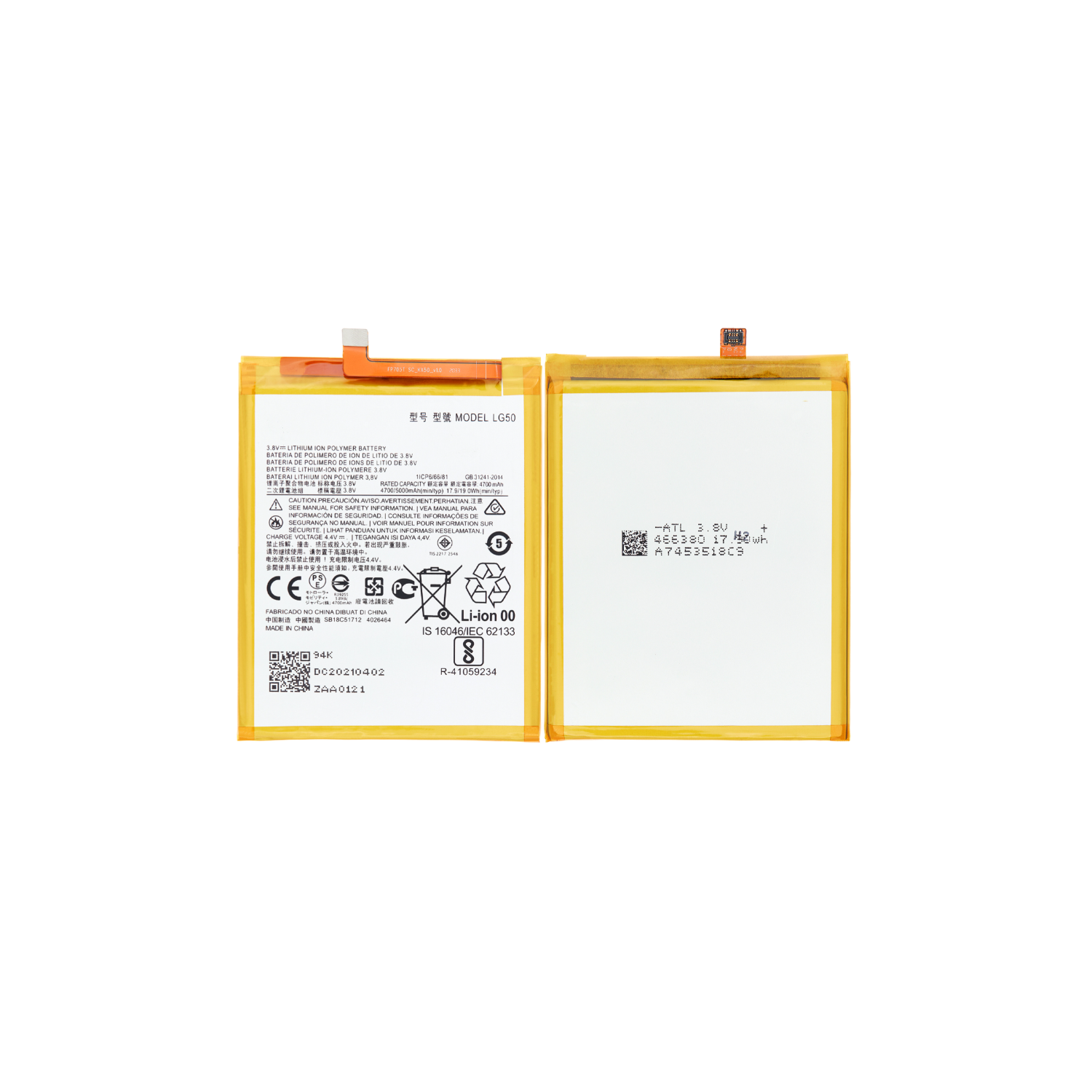 Replacement Battery-Compatible with MOTOROLA MOTO ONE FUSION PLUS XT2067 LG50