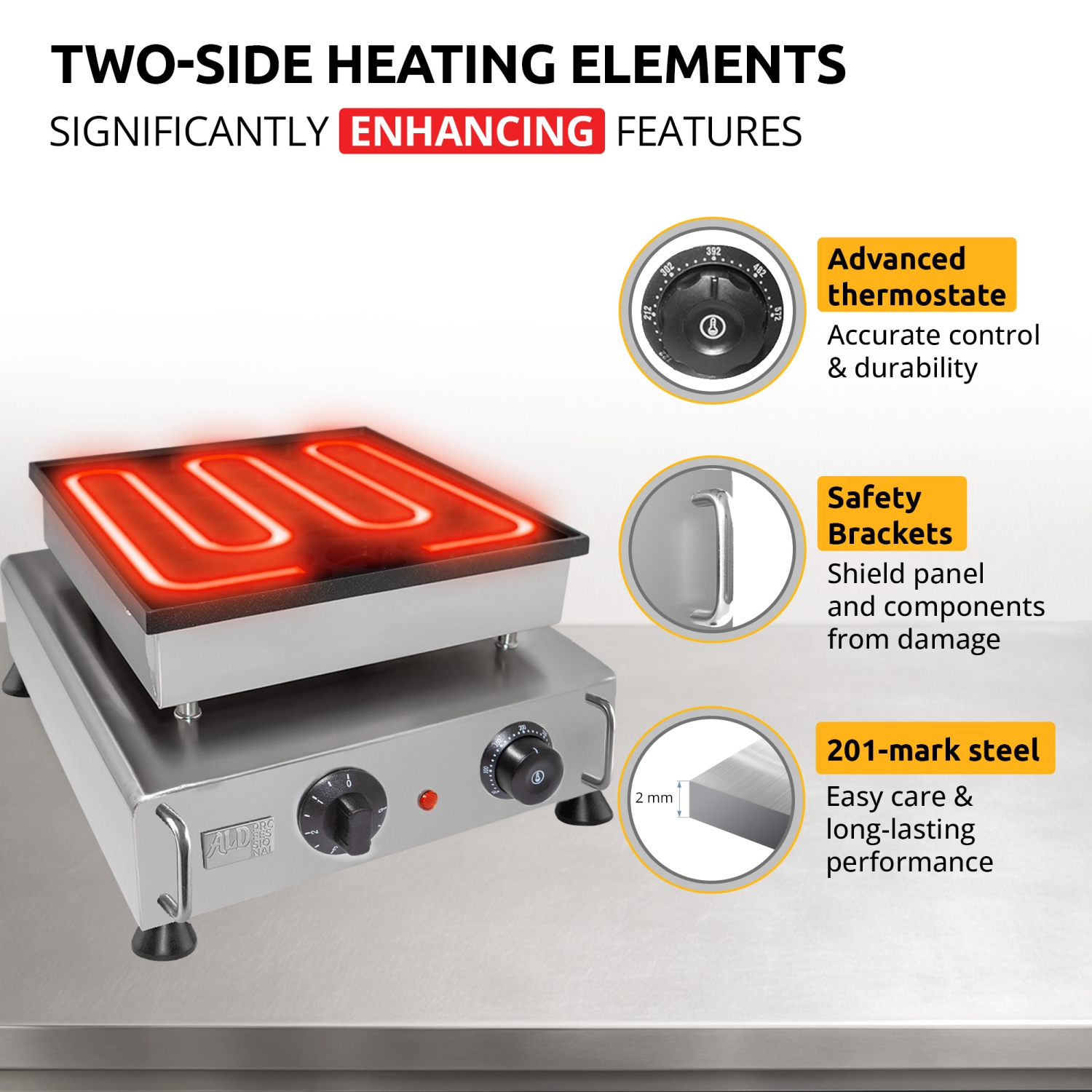 AP-552 Mini Dutch Pancake Maker | Heart-Shaped Poffertjes Maker | Dutch Mini Pancakes for Valentine's Day | Poffertjes Baking Machine | 25 pcs | 110V