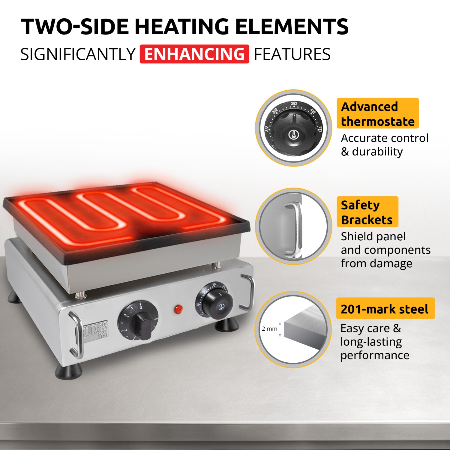 AP-542 Mini Dutch Pancake Maker | Dutch Mini Pancakes | Poffertjes Baking Machine | 25 pcs | Single | 110V