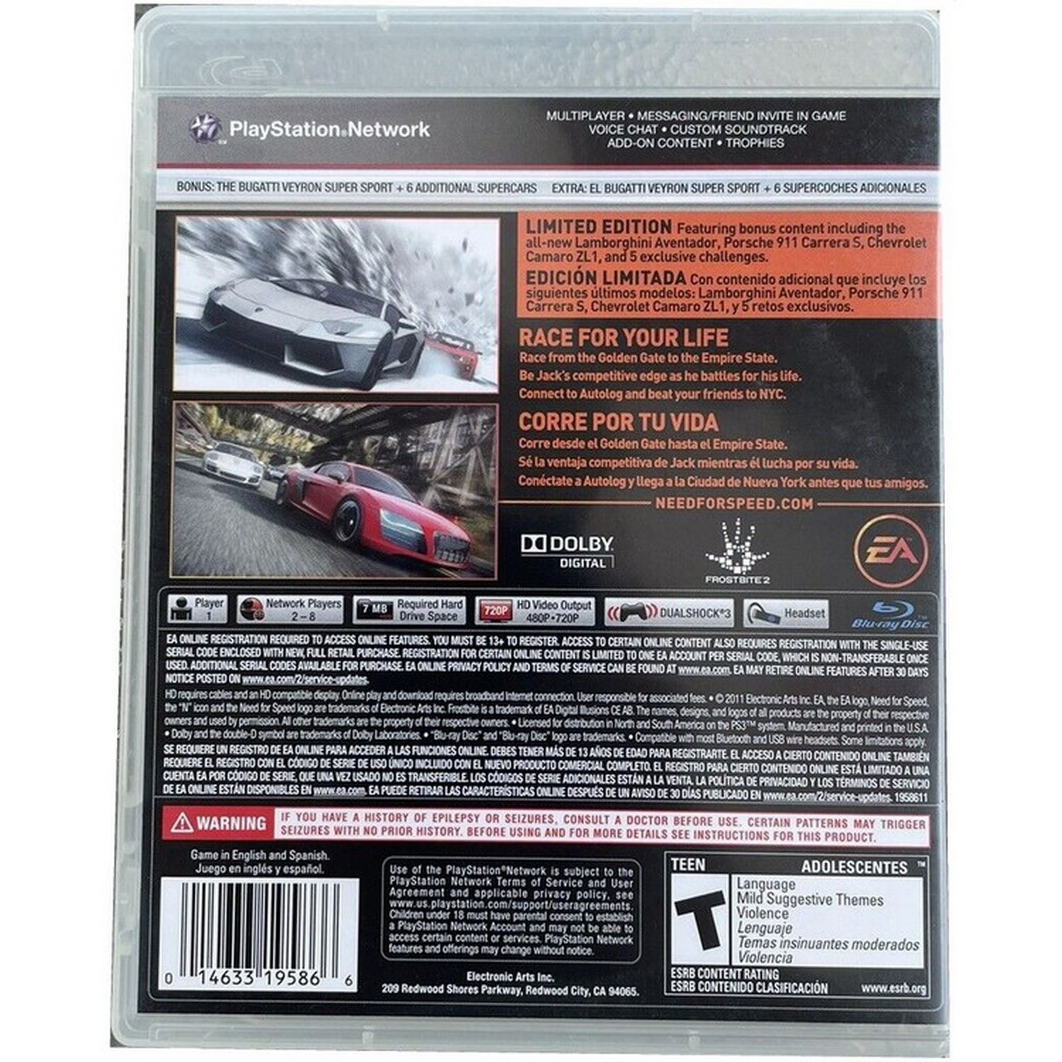 Need For Speed The Run - Playstation 3