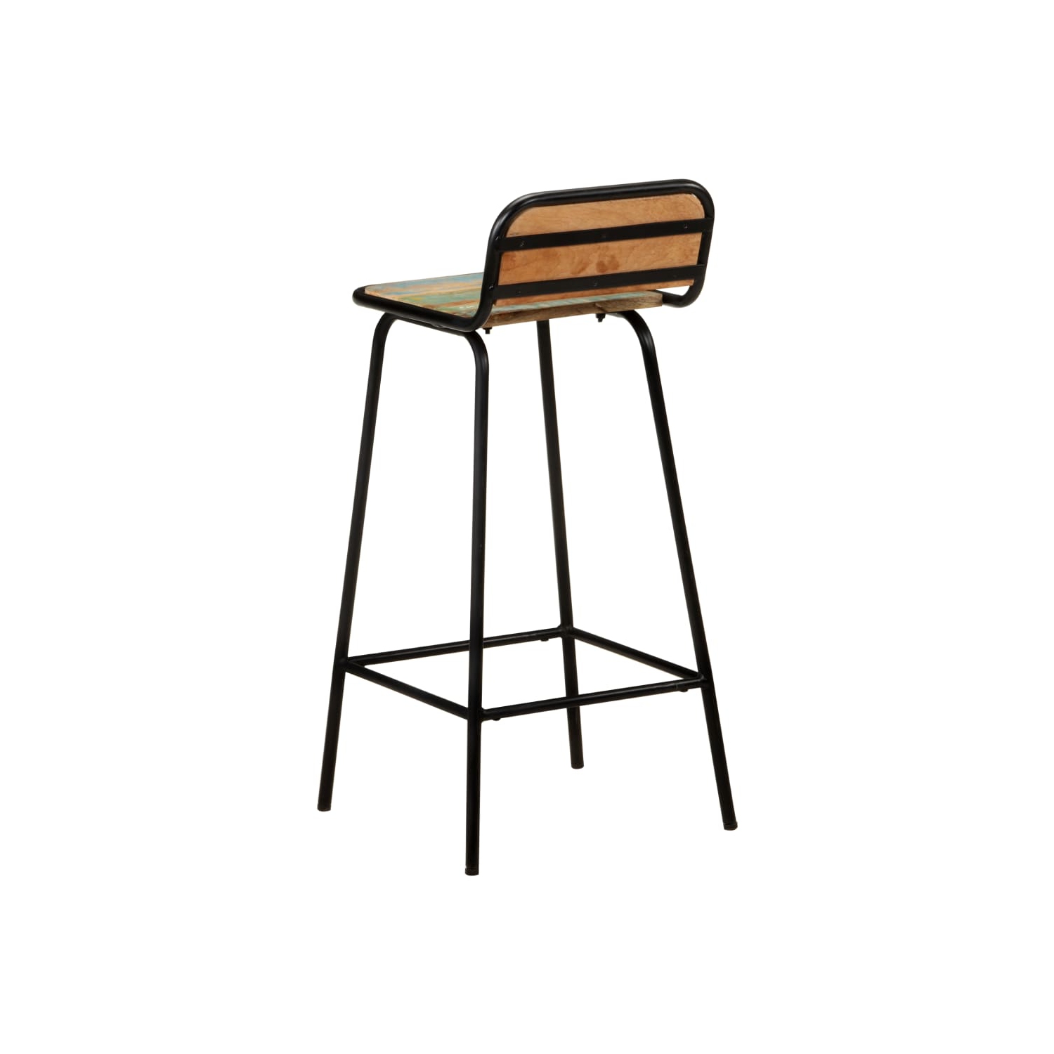 vidaXL Bar Chairs 2 pcs Solid Reclaimed Wood