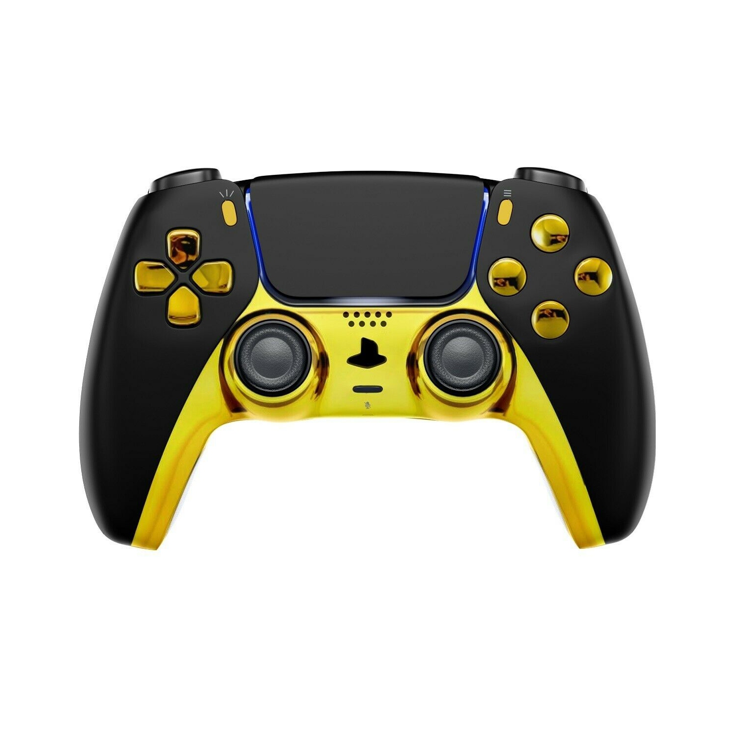 Black/Gold Smart Rapid Fire Controller Compatible with PS5 Custom Modded Controller All Shooter Games & More