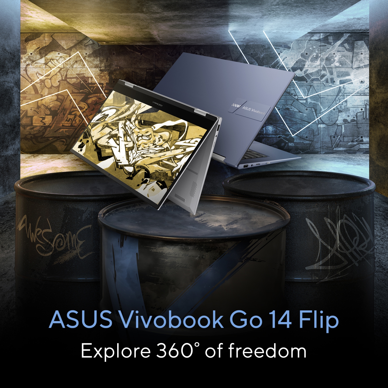 ASUS Vivobook Go 14 Flip 2 in 1 Laptop