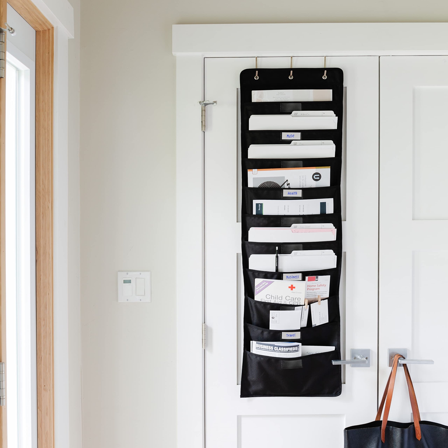 Classeur suspendu | tableau noir, format lettre, pochette de rangement pour le bureau, la maison et la salle de classe – WallDeca
