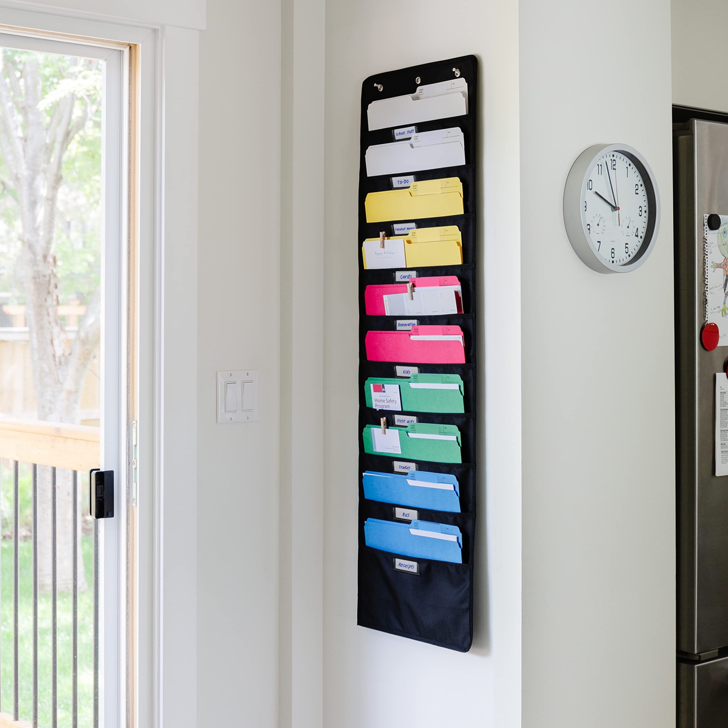 Classeur suspendu | tableau noir, format lettre, pochette de rangement pour le bureau, la maison et la salle de classe – WallDeca
