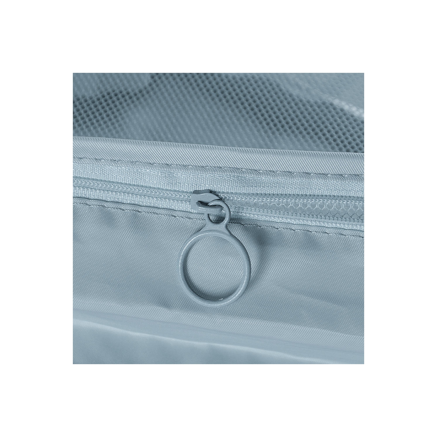 6 cubes d'emballage de voyage pliables, faciles à ranger, durables, imperméables, avec boucle et filet, 3 tailles différentes - Gris