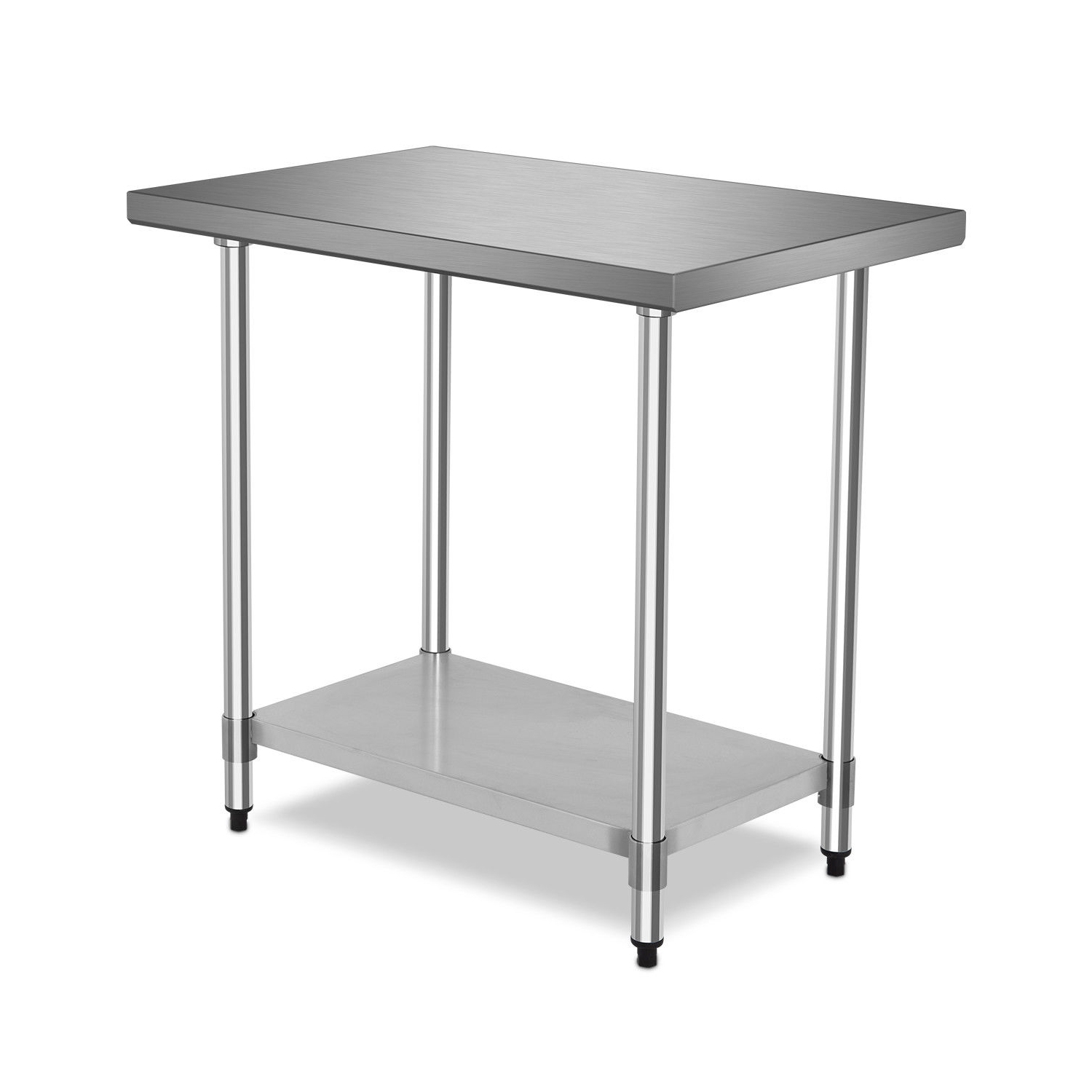 Table de préparation commerciale en acier inoxydable 24 po x 36 po pour aliments de cuisine