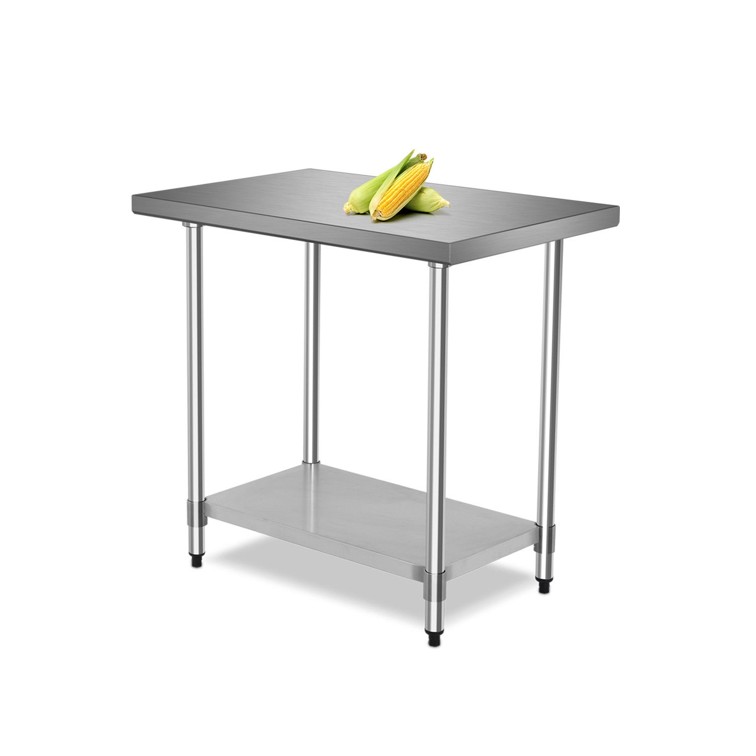 Table de préparation commerciale en acier inoxydable 24 po x 36 po pour aliments de cuisine