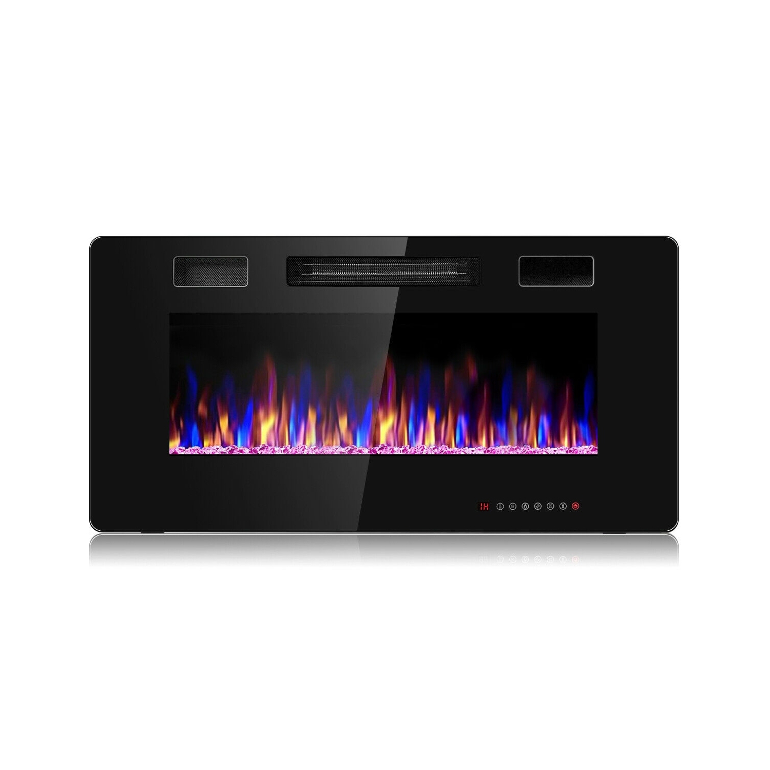 Foyer électrique mural ultramince de 36 po